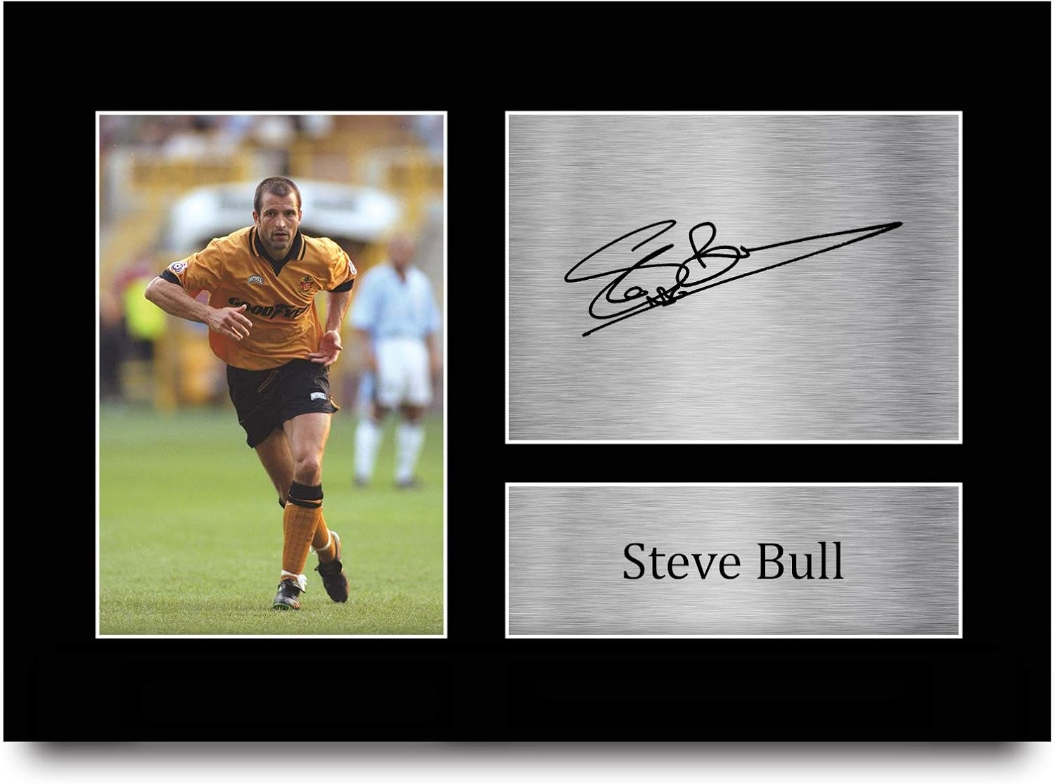 Thumbnail 3 de HWC Trading Steve Bull Wolves printed signed autograph picture, A4 portrait framed