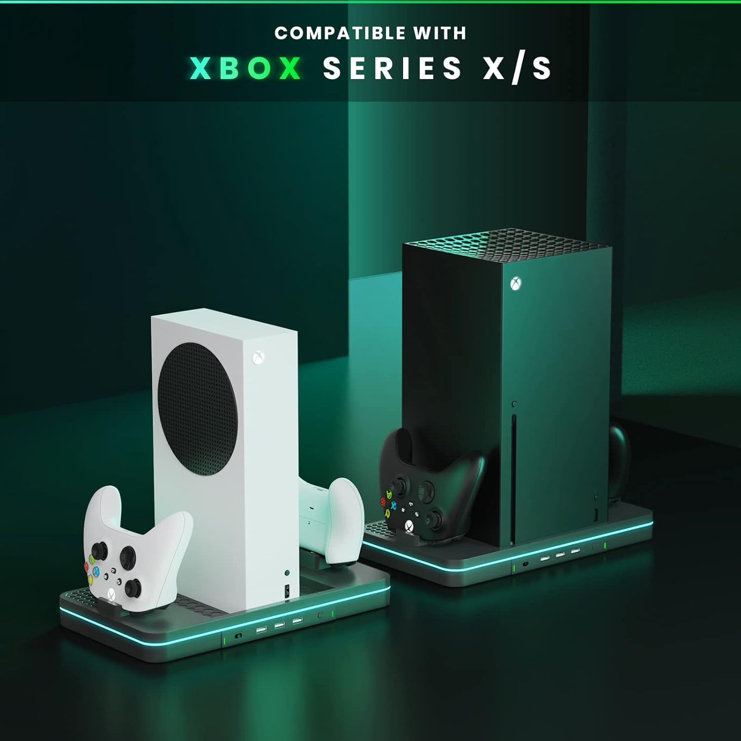 Thumbnail 1 de Charging Stand with Cooling Fan for Xbox Series X|S – CODOGOY Vertical Dual Controller Dock