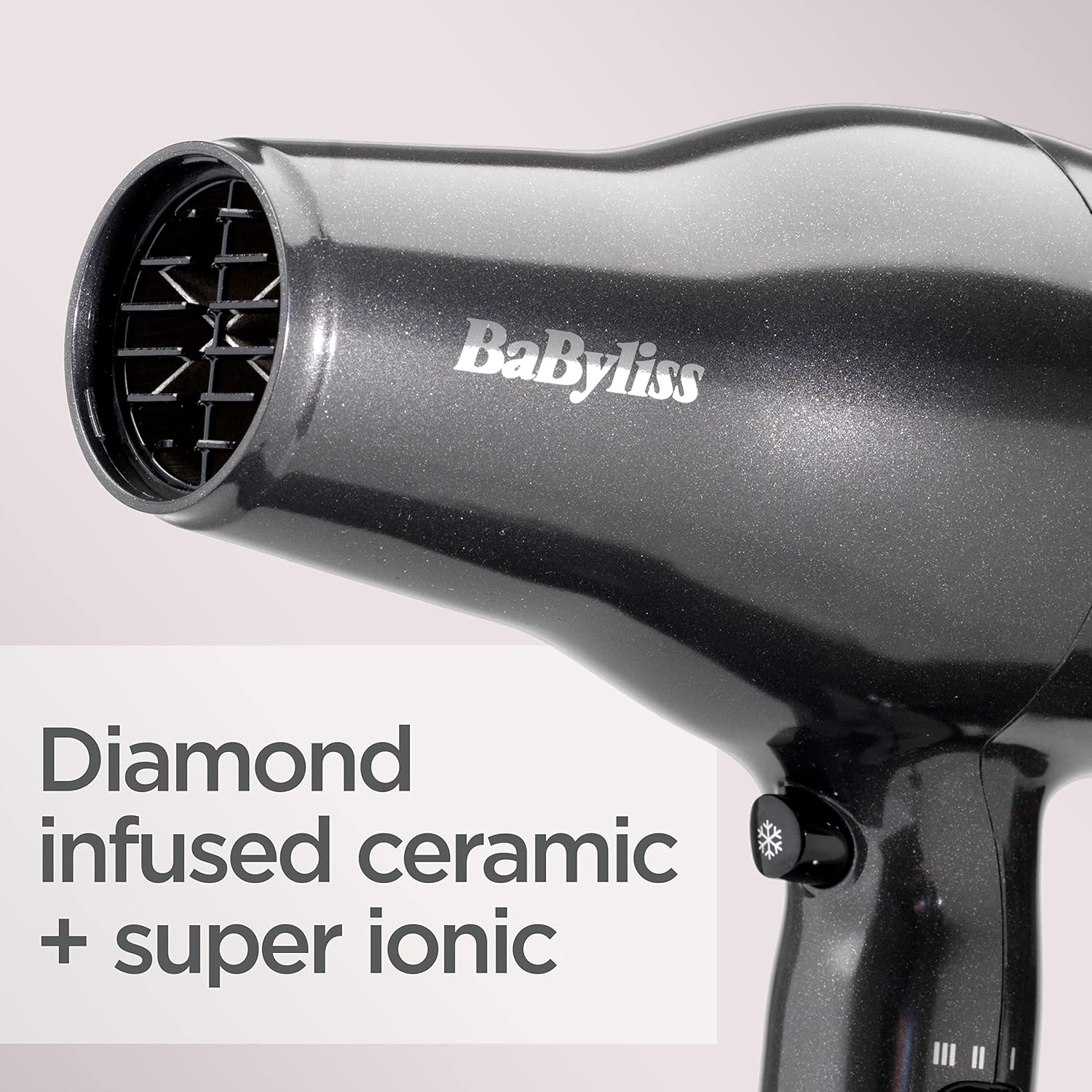 Thumbnail 3 de BaByliss Platinum Diamond 6490DU Hair Dryer & Diffuser (2300W) with Ionic Frizz-Control