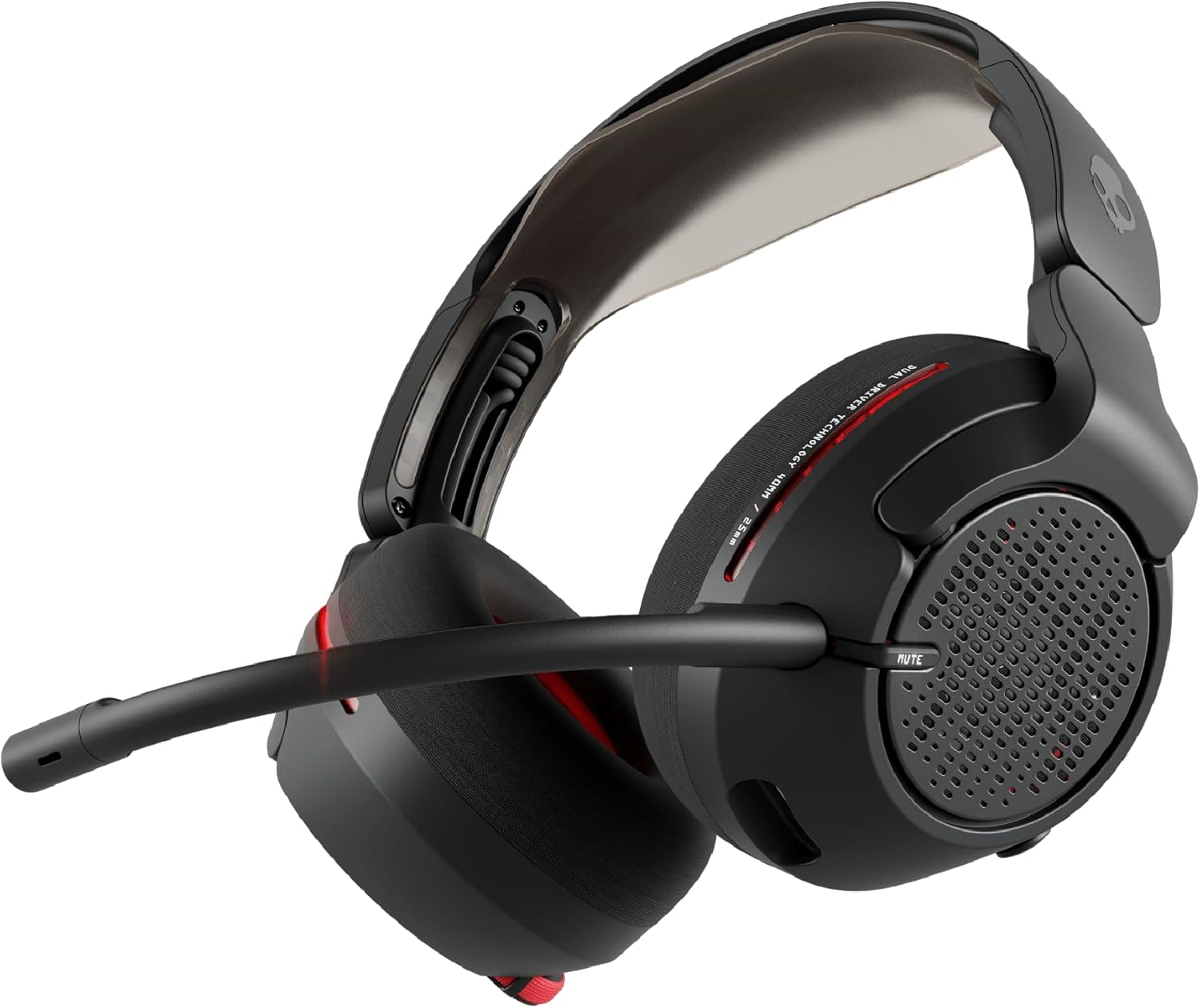 Detalle de Skullcandy Crusher PLYR 720 Wireless Gaming-Headset (THX Spatial Audio, kabellose 25 ms, abnehmbares Mikrofon) – Digi-Black