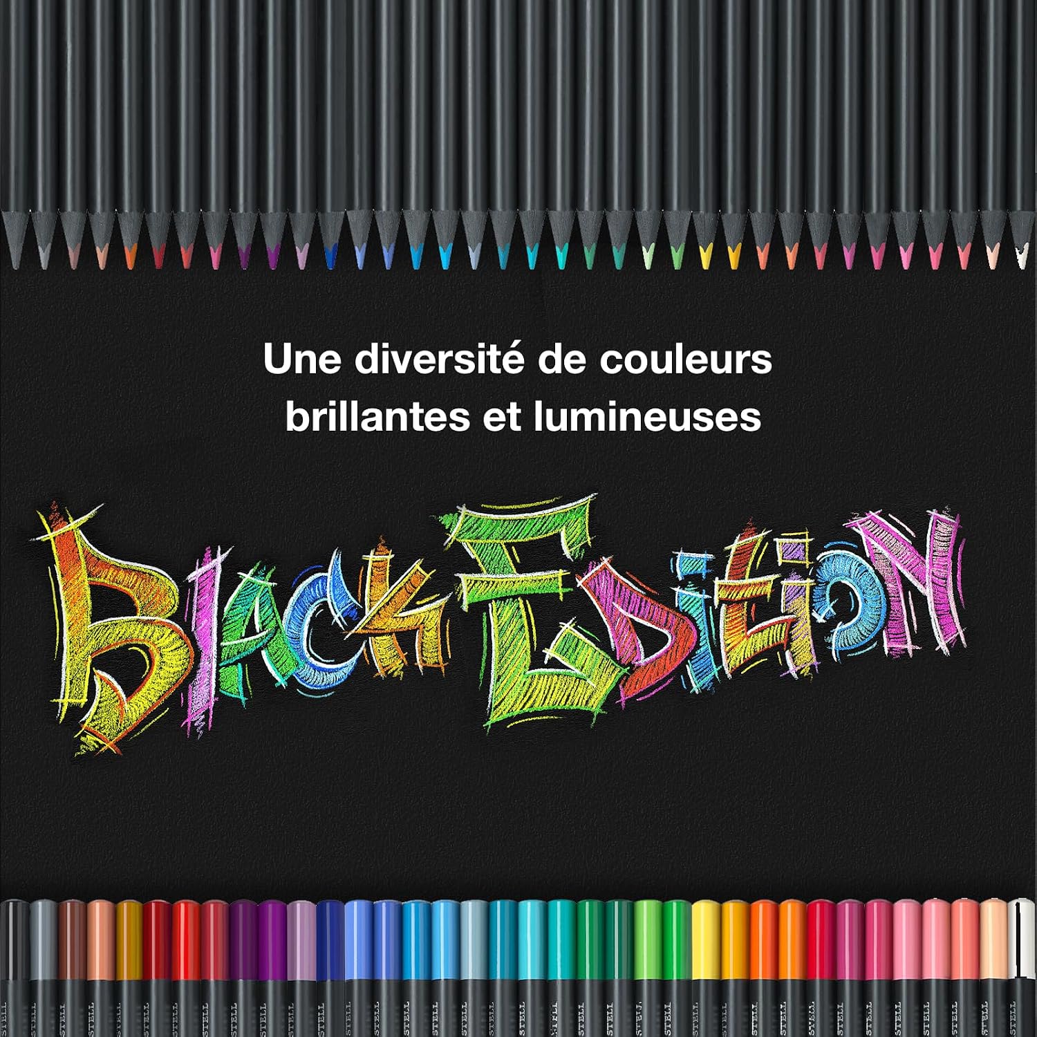 Thumbnail 5 de FABER-CASTELL 116424 Black Edition – Crayons de couleur 24 couleurs, ergonomiques et résistants