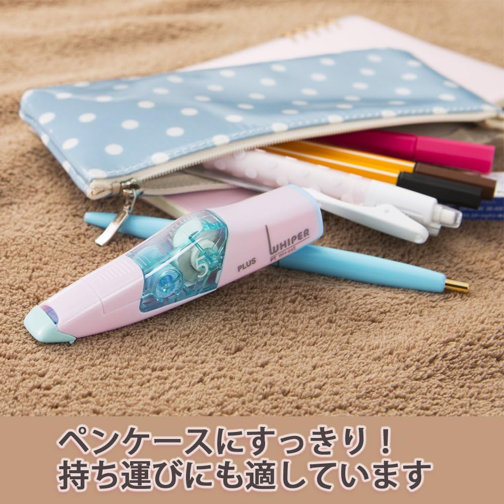 Detalle de プラス ホワイパーPT 48-756×10 修正テープ 5mm・ペールブルー 本体10個セット