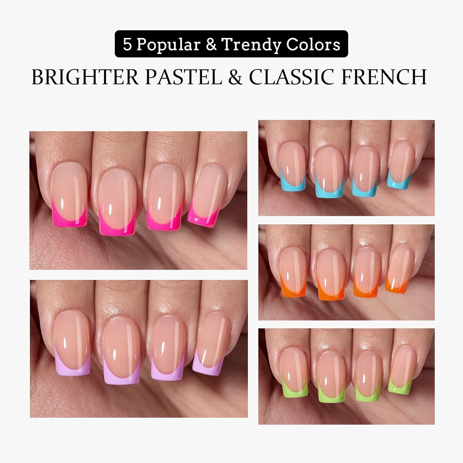 Thumbnail 3 de BTArtboxnails Short Square French Tips