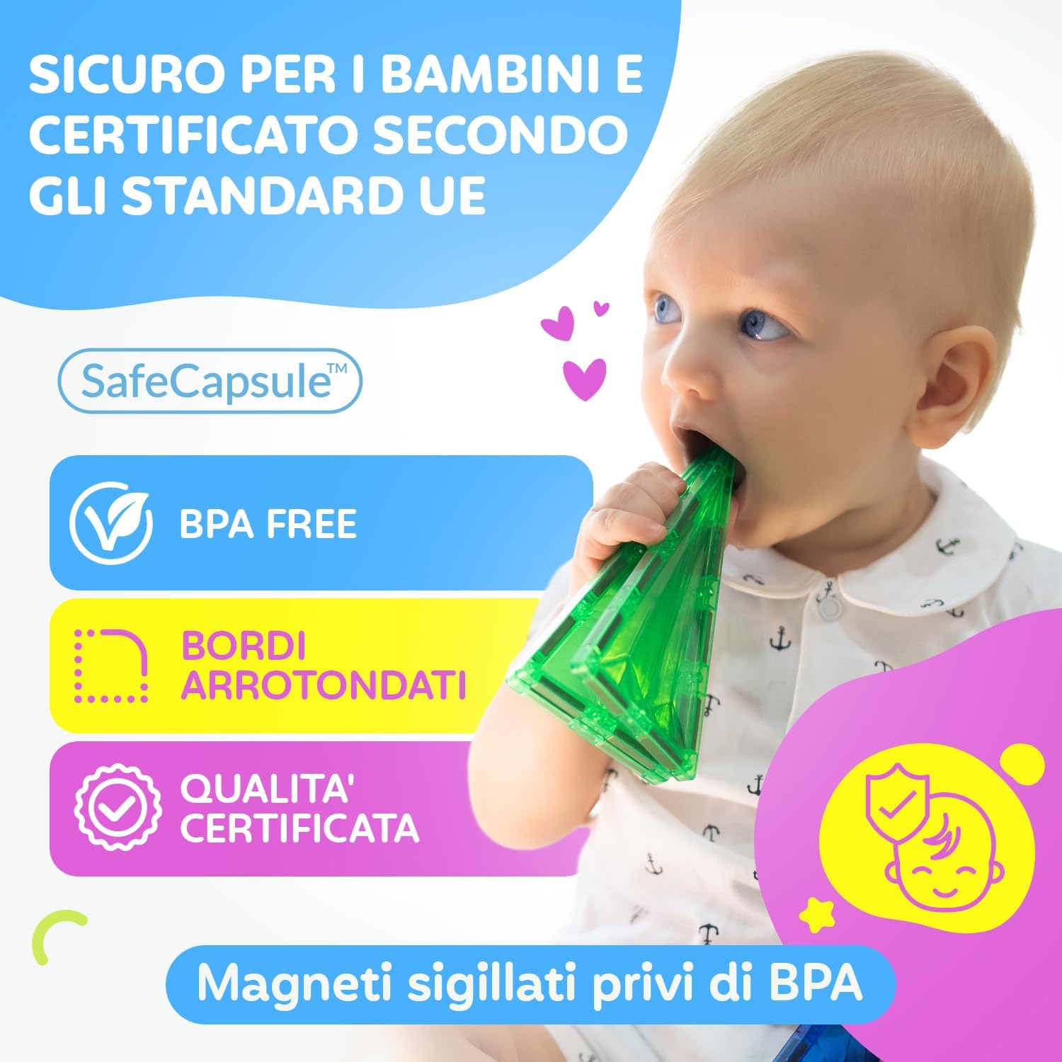 Thumbnail 2 de Magneo® Blocchi Magnetici 120 Pezzi gioco educativo