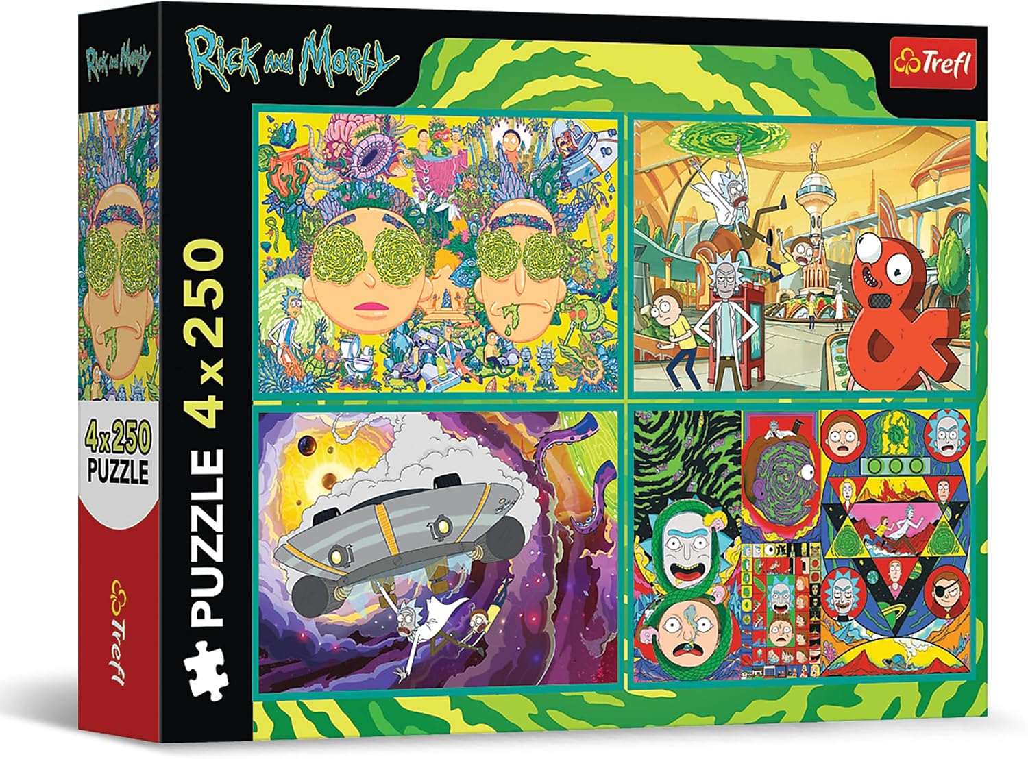 Detalle de Trefl 4in1 Puzzle Rick and Morty 250 Teile