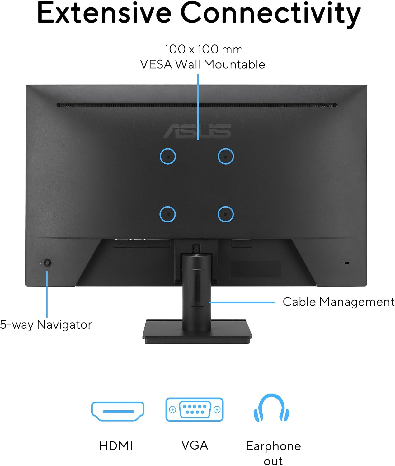 Thumbnail 5 de ASUS VA279HG 27" 120Hz Full HD Monitor