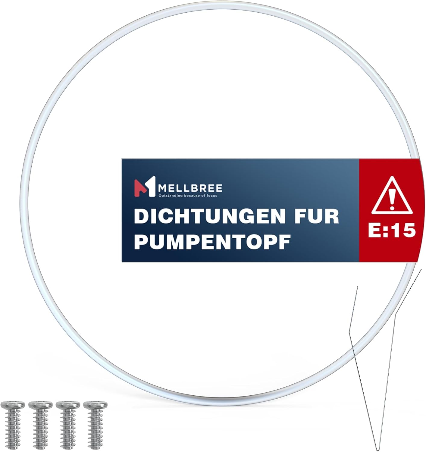 Thumbnail 6 de Mellbree Pumpentopf-Dichtungsset Ø182 mm – 2er Set für E15 Fehler bei Siemens/Bosch/Neff Geschirrspüler