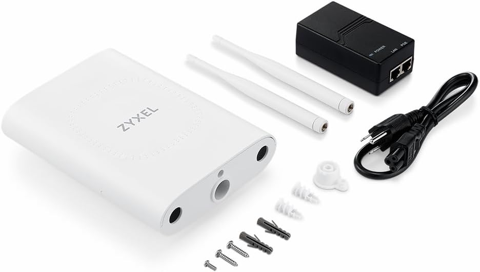 Detalle de Zyxel NWA55BE zewnętrzny punkt dostępowy Wi-Fi 7 BE5100, IP55, 2,5 GbE