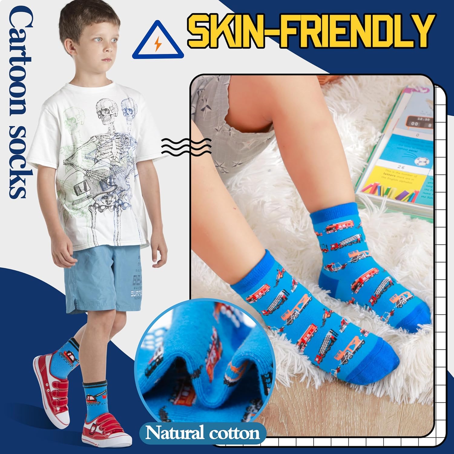 Thumbnail 2 de Welwoos Non-Slip Grip Socks for Kids