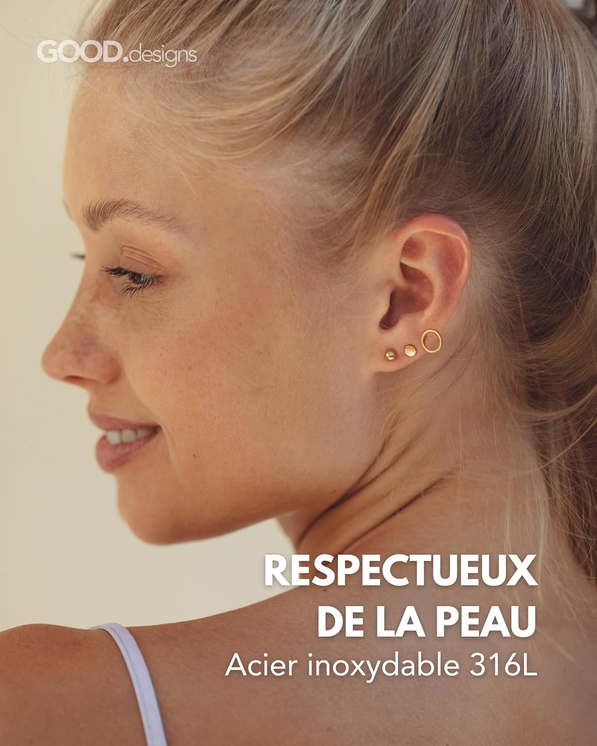 Thumbnail 1 de Boucles d'oreilles cercle 3 paires