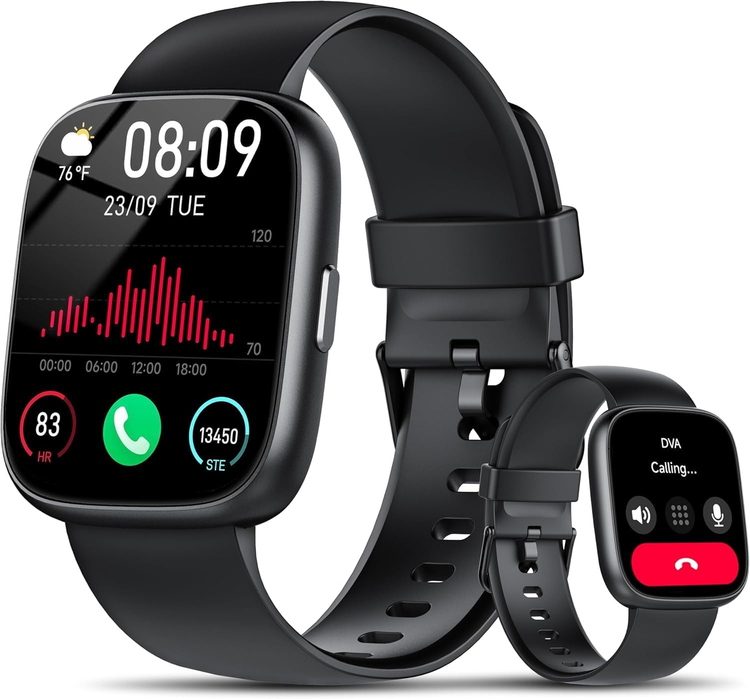 Detalle de Alexa Smart Watch for Men and Women — 1.83" HD Fitness Watch with Bluetooth 5.3 Calling and 110+ Sports