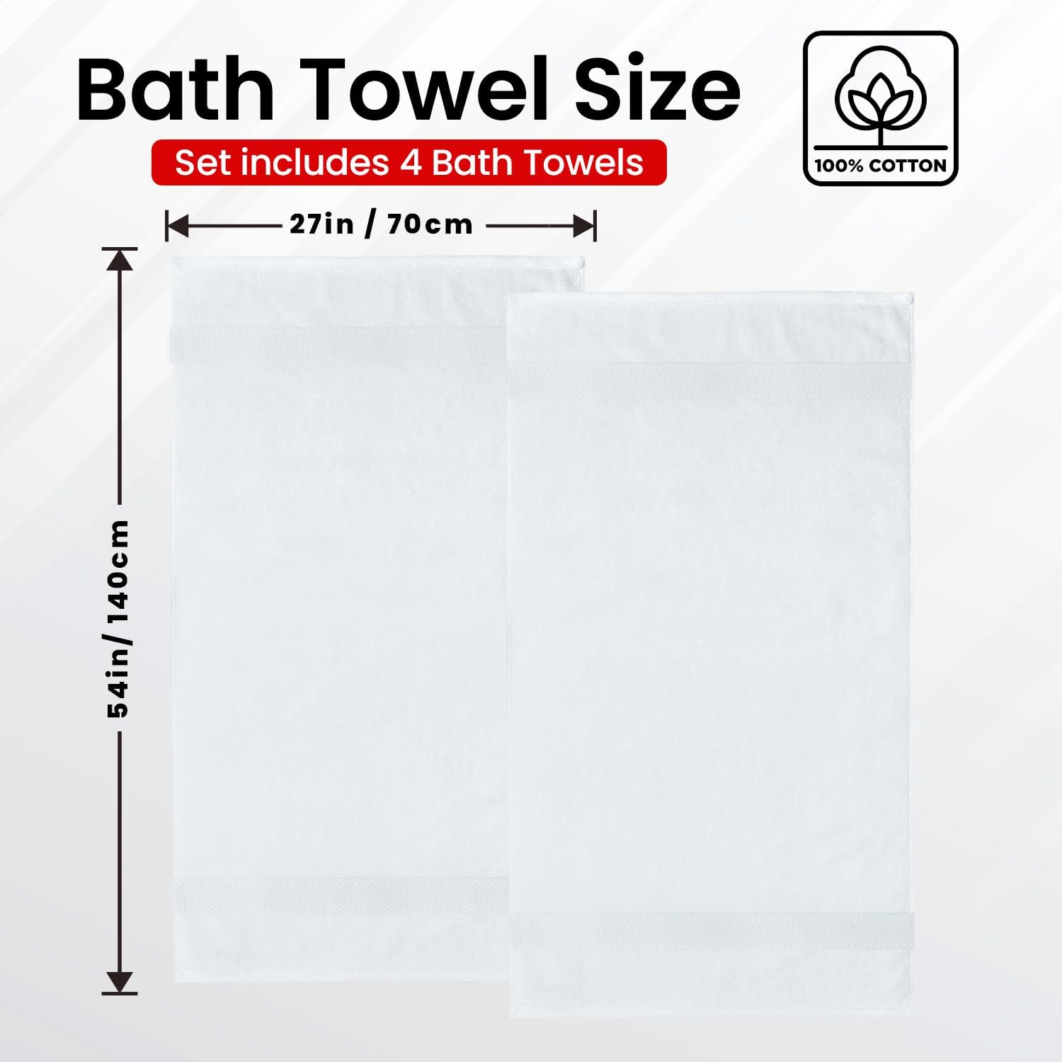 Thumbnail 2 de Infinitee Xclusives Luxury Bath Towels 27x54