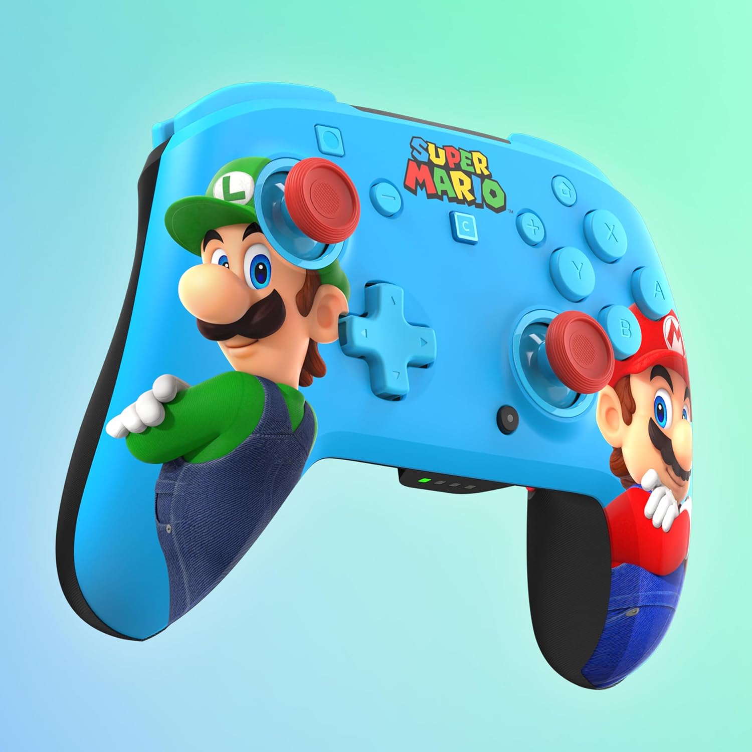 Detalle 2 de Turtle Beach Rematch Wireless Controller: Mario and Luigi – Officially Licensed for Nintendo Switch 2