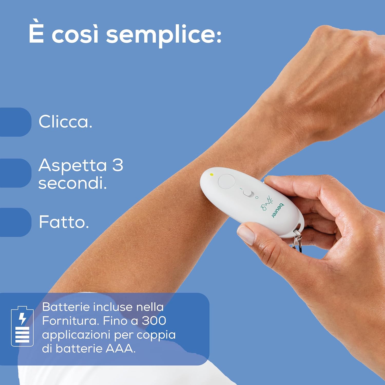 Detalle de APARATO PICADURAS: trattamento termico localizzato per punture di zanzare