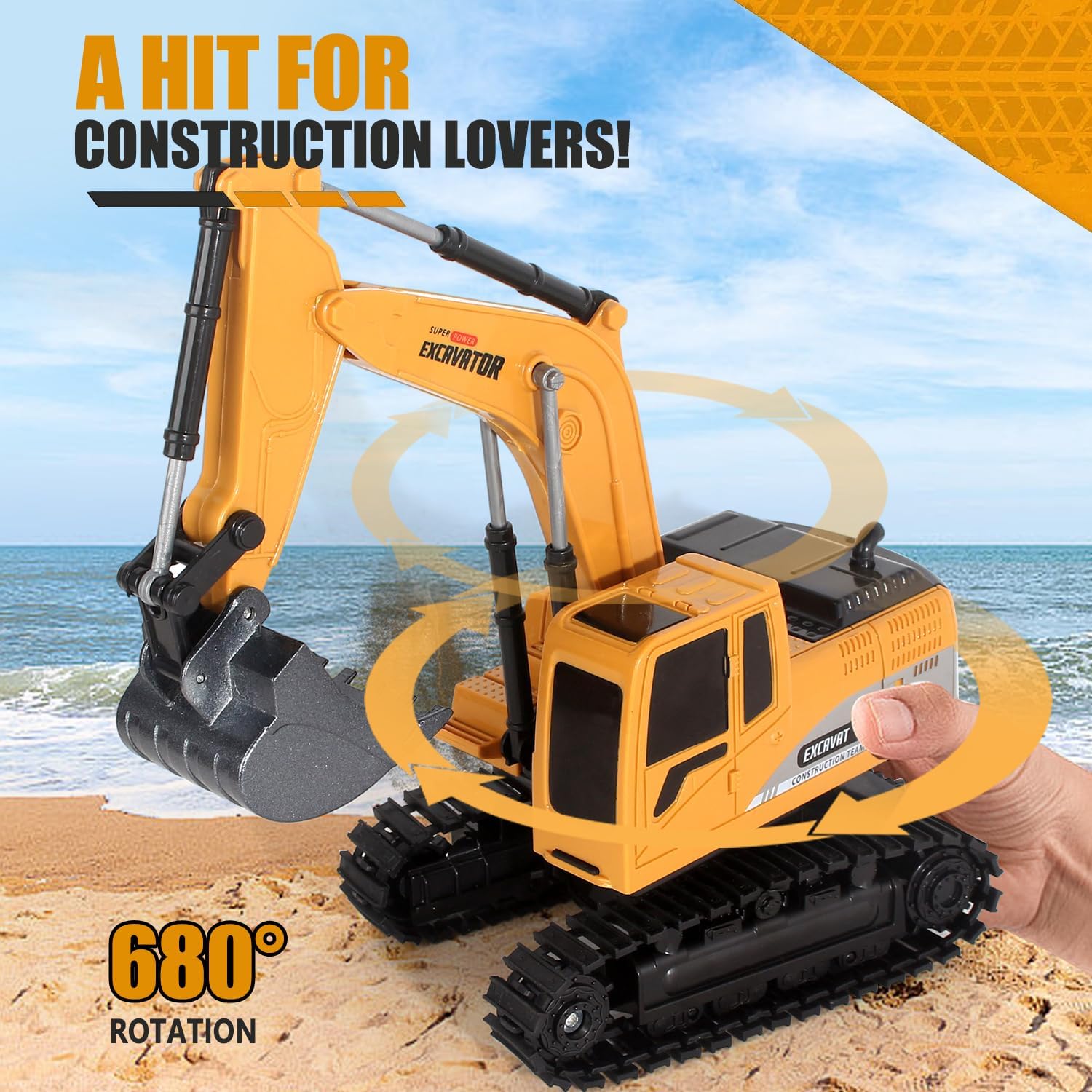 Detalle de Jiakora RC Excavator Toy for 6+ years