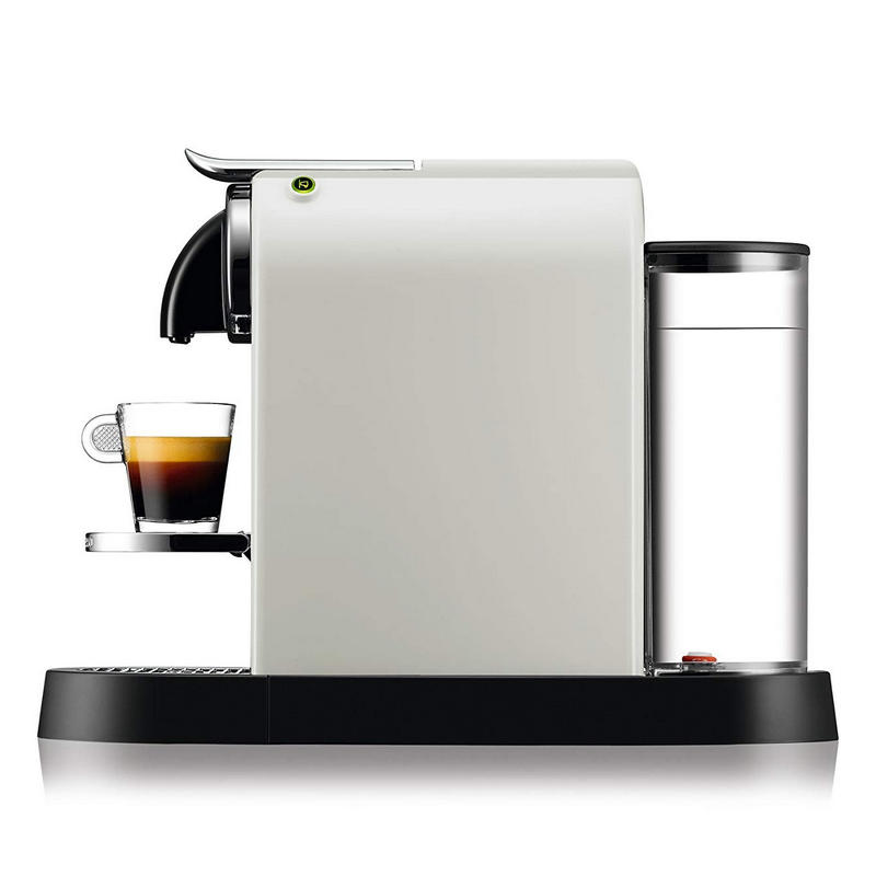 Detalle 2 de DeLonghi Citiz EN 167: Cafetera Nespresso blanca, rápida y compacta