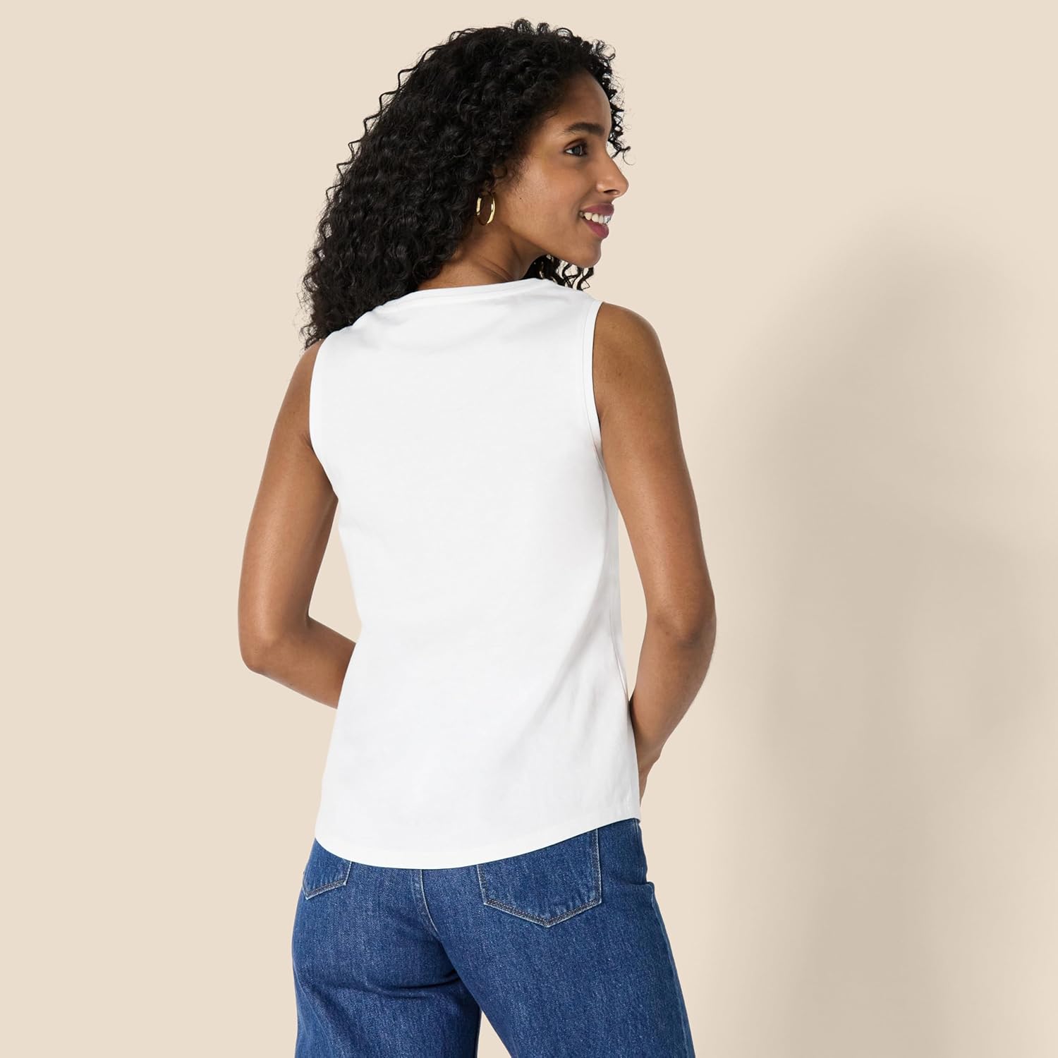 Thumbnail 1 de Amazon Essentials Women’s Regular-Fit 100% Cotton Sleeveless Tank Top