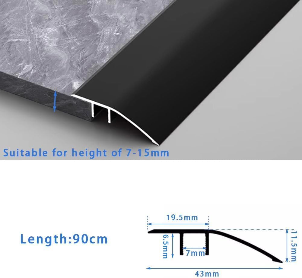 Detalle 2 de Aluminum Floor Transition Strip 0.9m