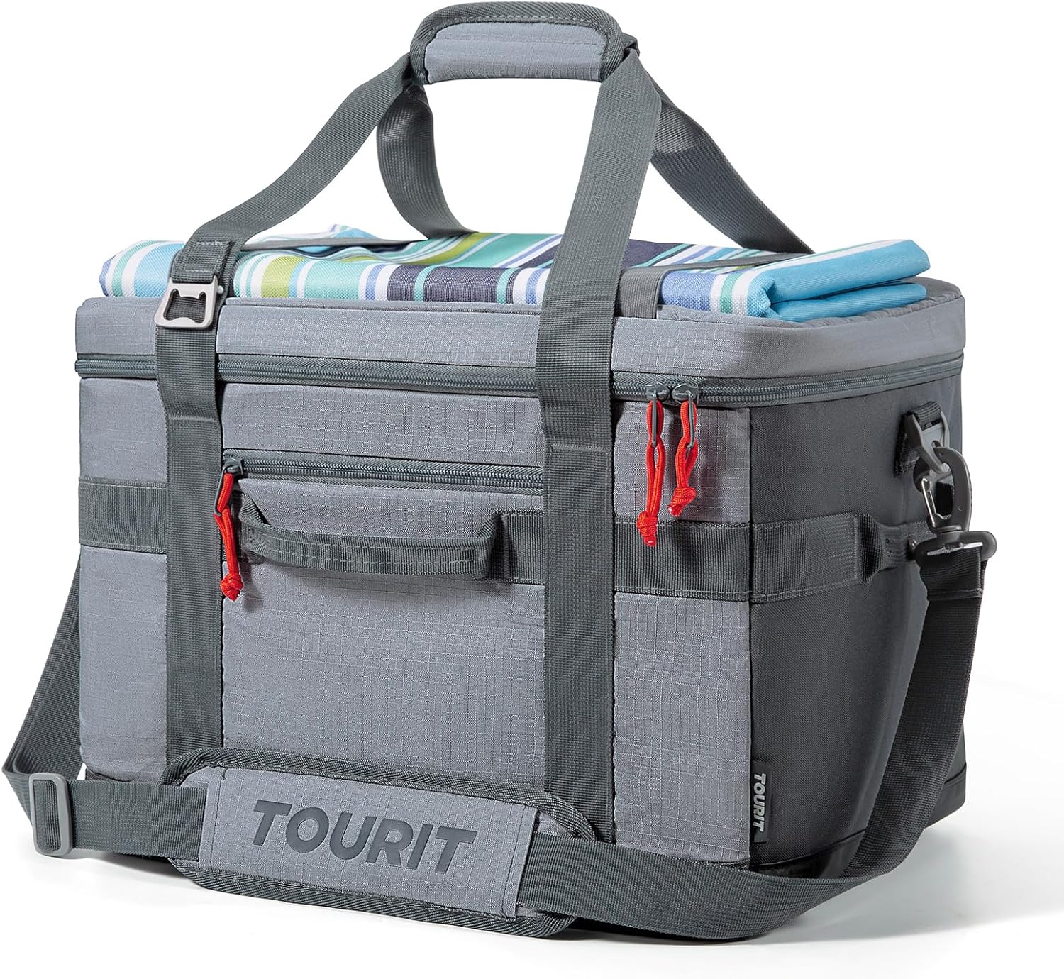 Detalle de TOURIT Soft Sided Cooler Bag (48/60 Cans) – Large Collapsible & Leakproof Ice Chest for Picnic, Beach, Camping