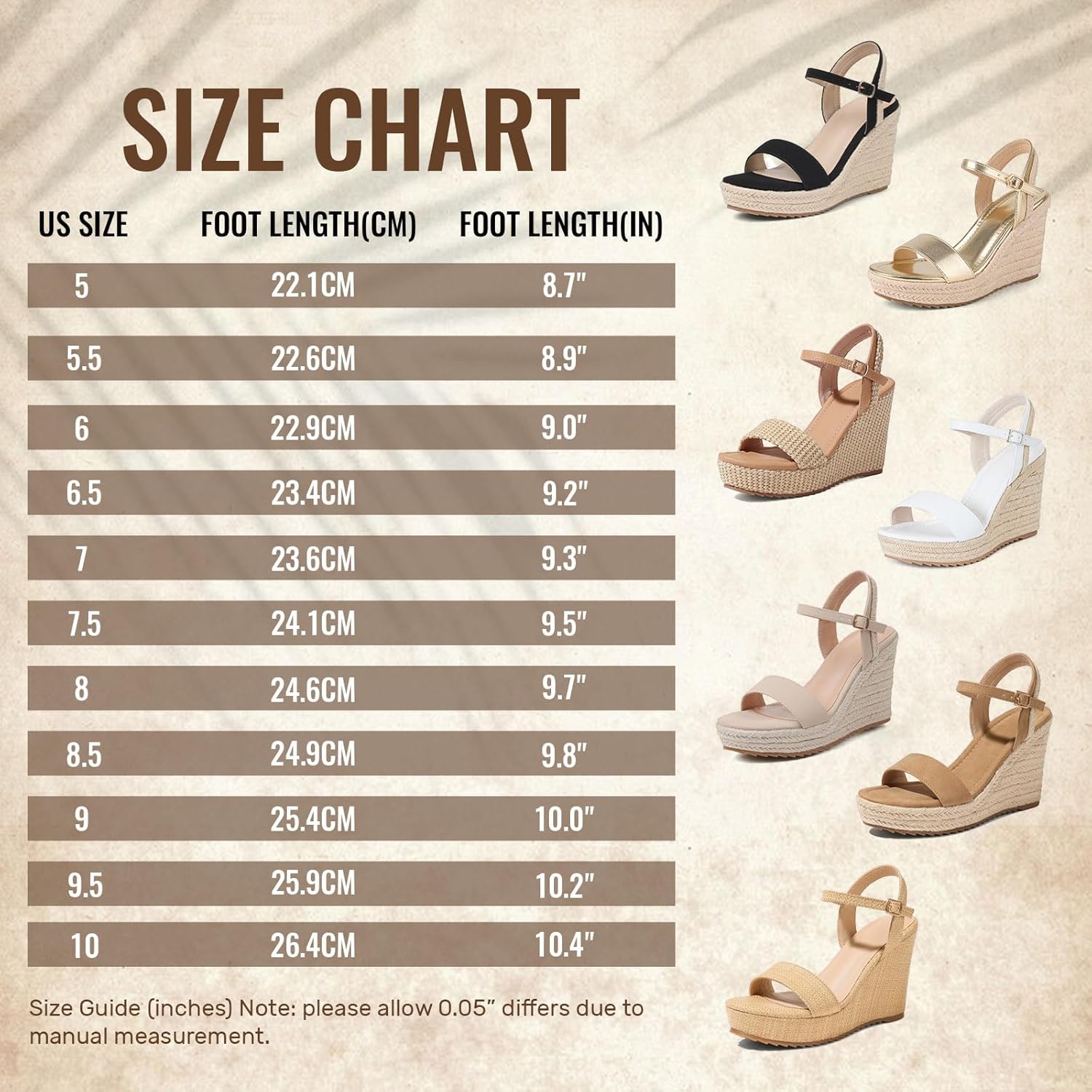 Detalle 2 de mikarka Women's Espadrille Wedge Sandals: Ankle Strap Platform Open Toe Wedges