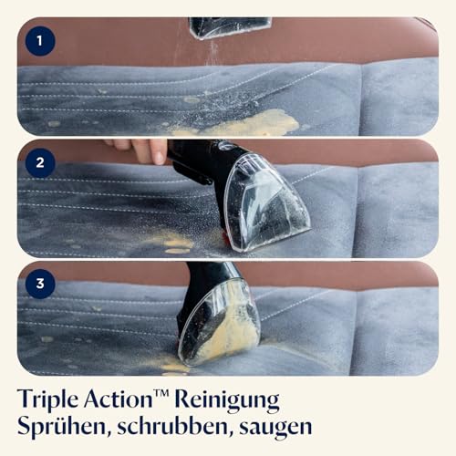 Detalle de BISSELL SpotClean Pet Pro Teppichreiniger 750 W – kompakte Lösung für Haustierflecken (Modell 15585)