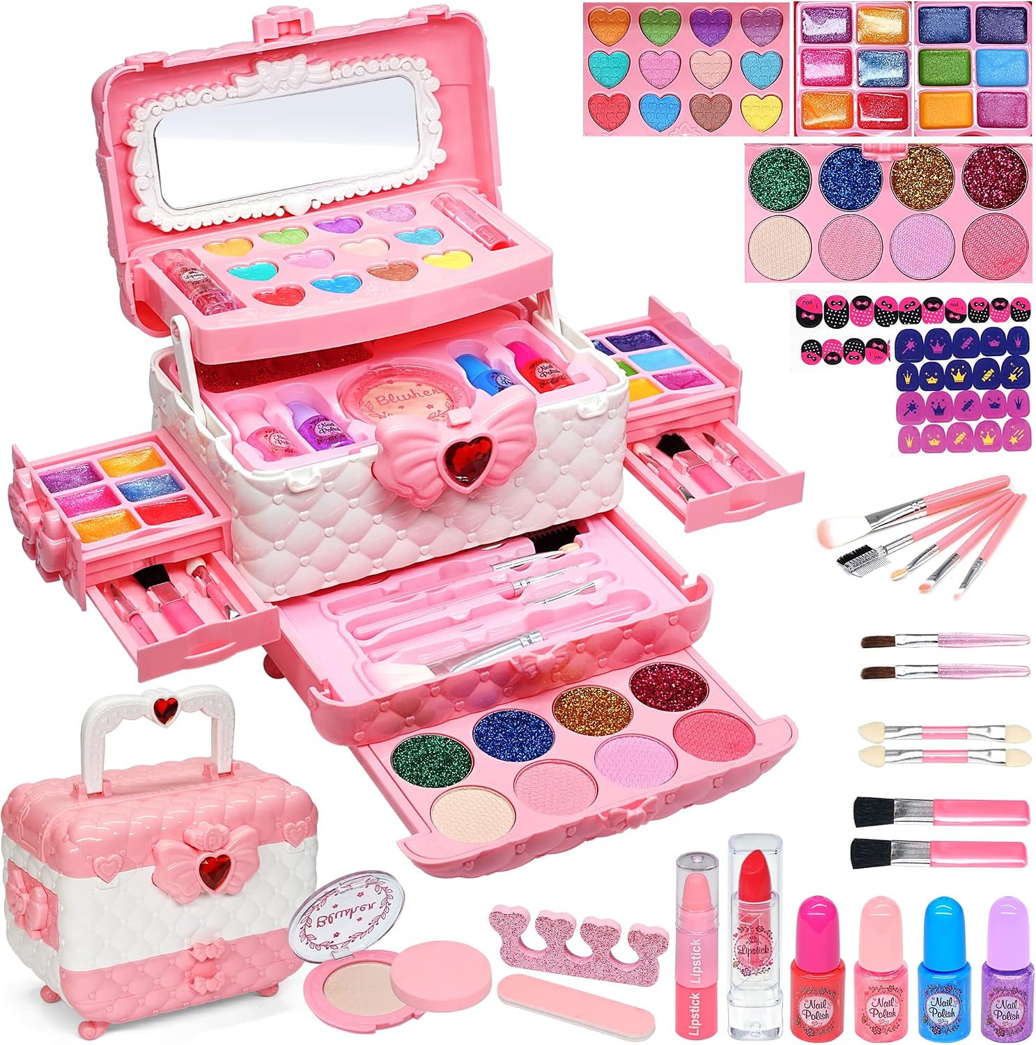 Detalle de Kids Makeup Set for Girls Ages 3-4 — Play Kit