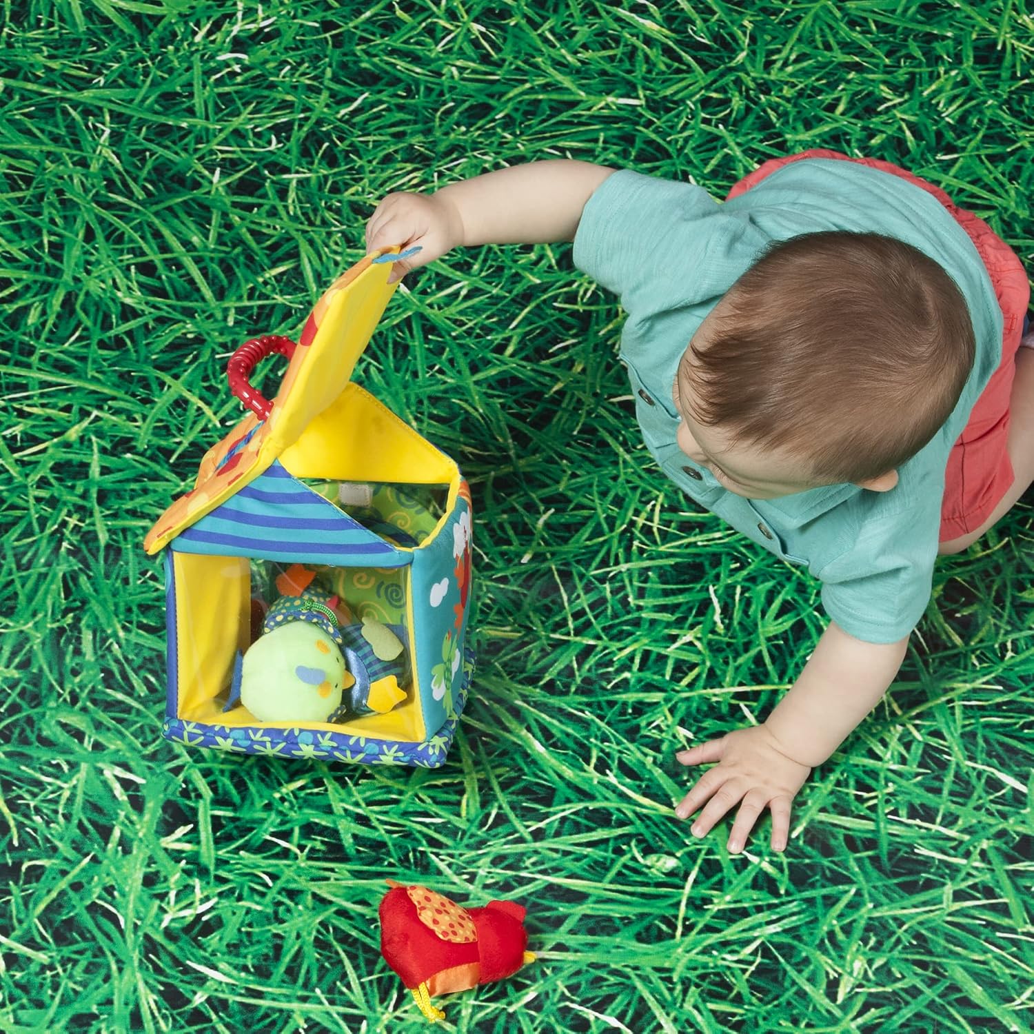 Detalle 2 de Manhattan Toy Put and Peek Birdhouse 7.5" soft toy