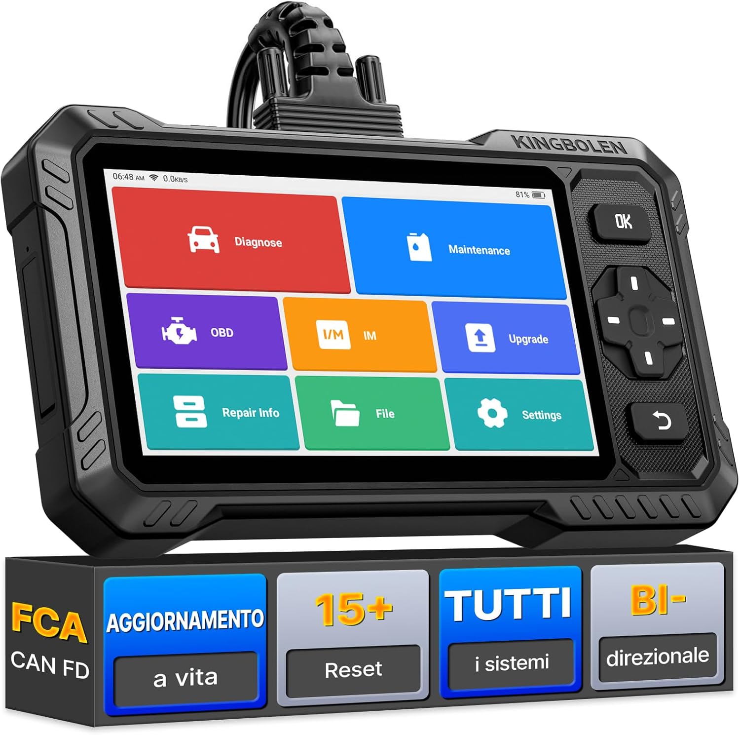 KINGBOLEN S6 Elite scanner diagnostico auto, 15 reset