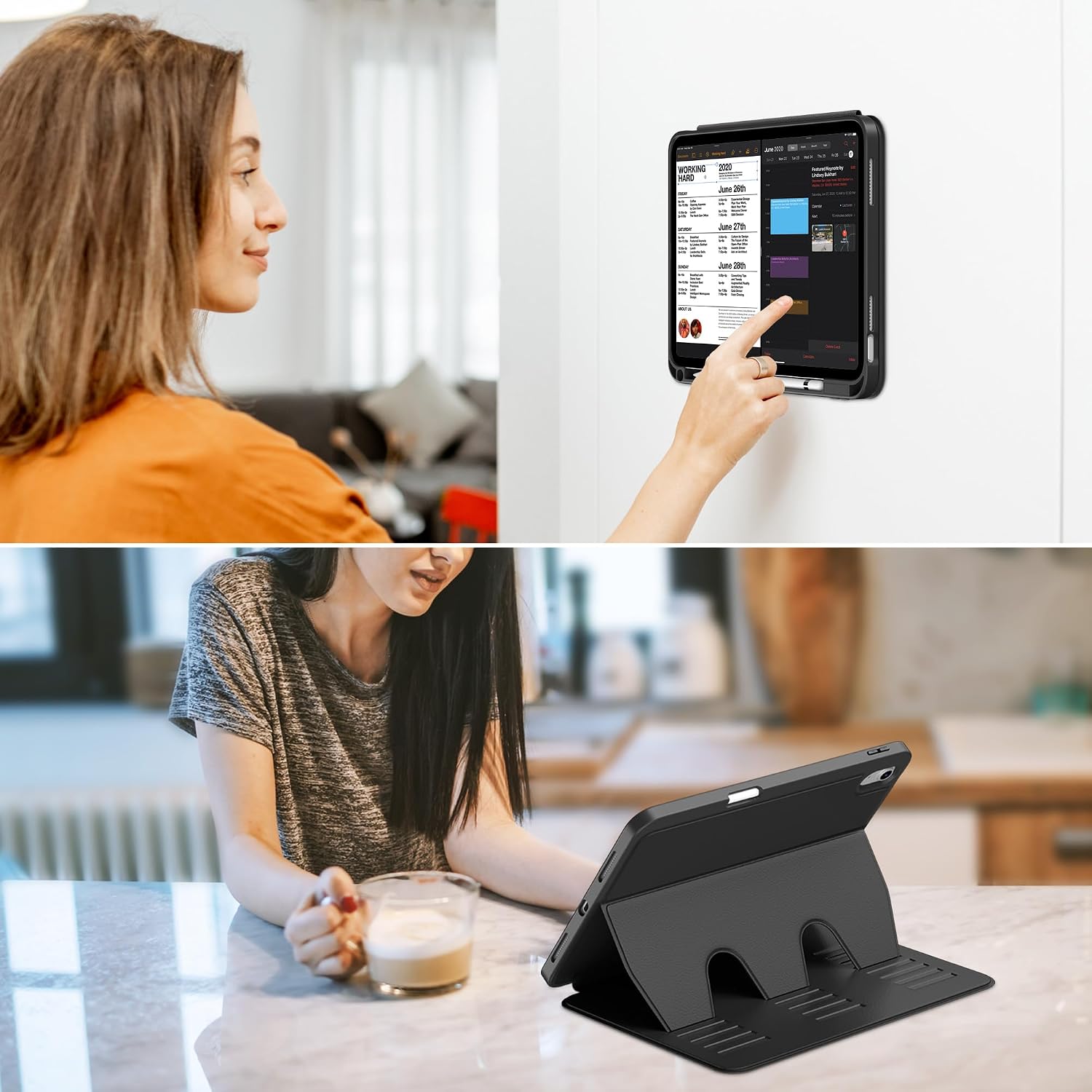 Detalle de VIKESI iPad Case for A16 11-inch and 10th Gen 10.9-inch, Magnetic Stand