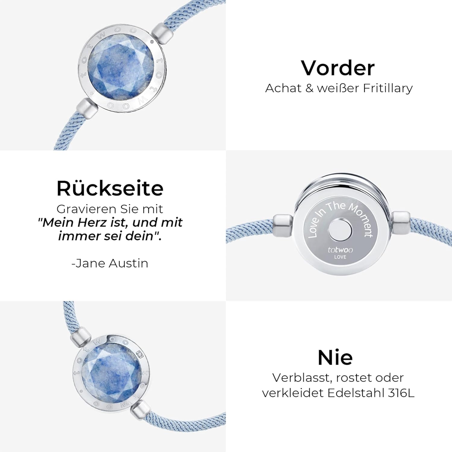 Thumbnail 3 de TOTWOO Bracciali per Coppie con Vibrazione 3-5 giorni