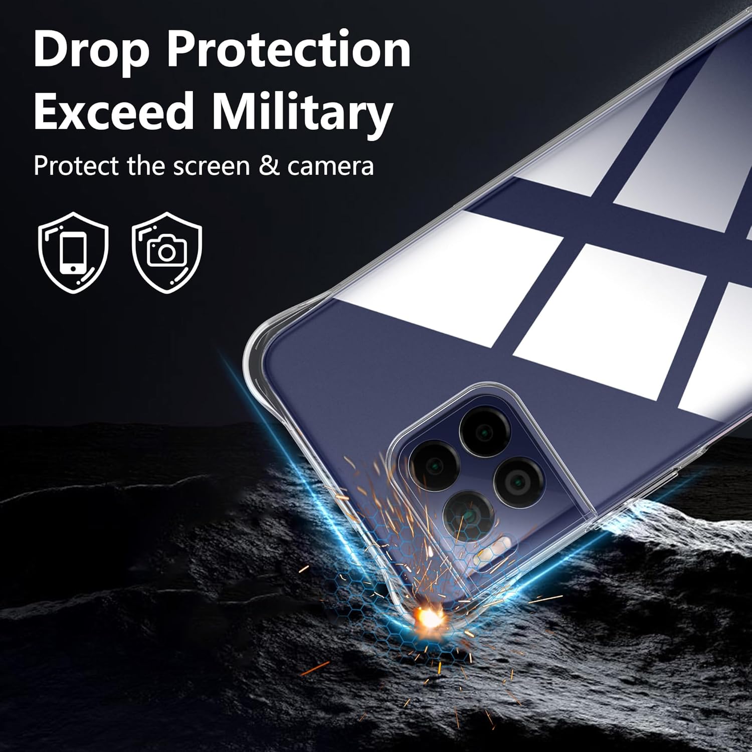 Thumbnail 3 de zZjoOoj Handyhülle für Telekom T Phone 2 Pro (2024) mit Kameraschutz & Displayschutzglas (TPU/Silikon, transparent)