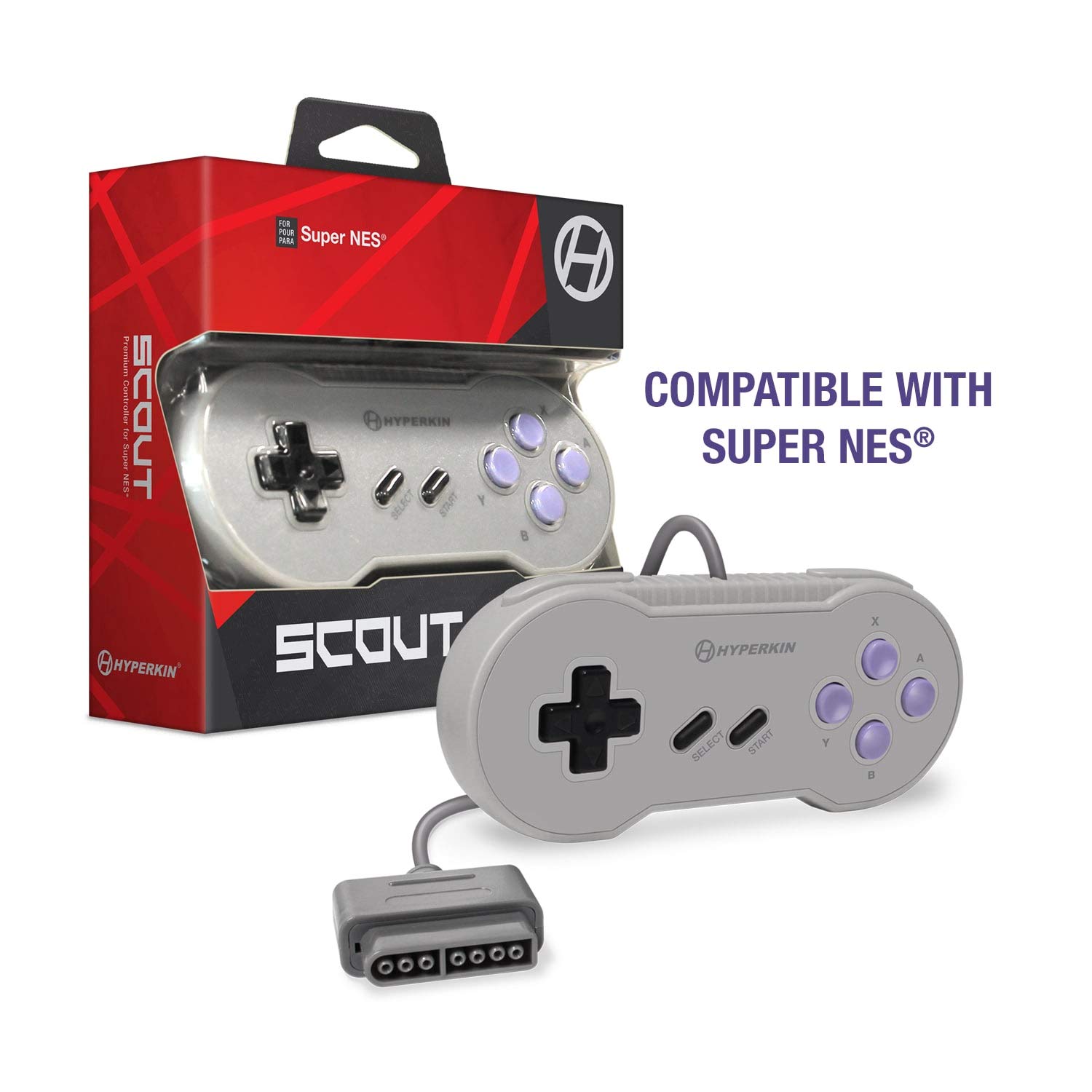 Detalle de Hyperkin Scout Premium Wired SNES Controller