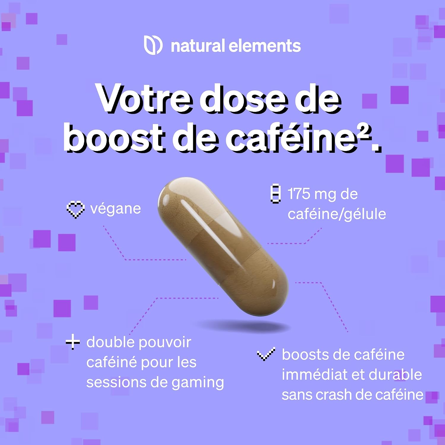 Thumbnail 2 de Quick Start – 180 gélules (6 mois) avec caféine NewCaff®75, végan