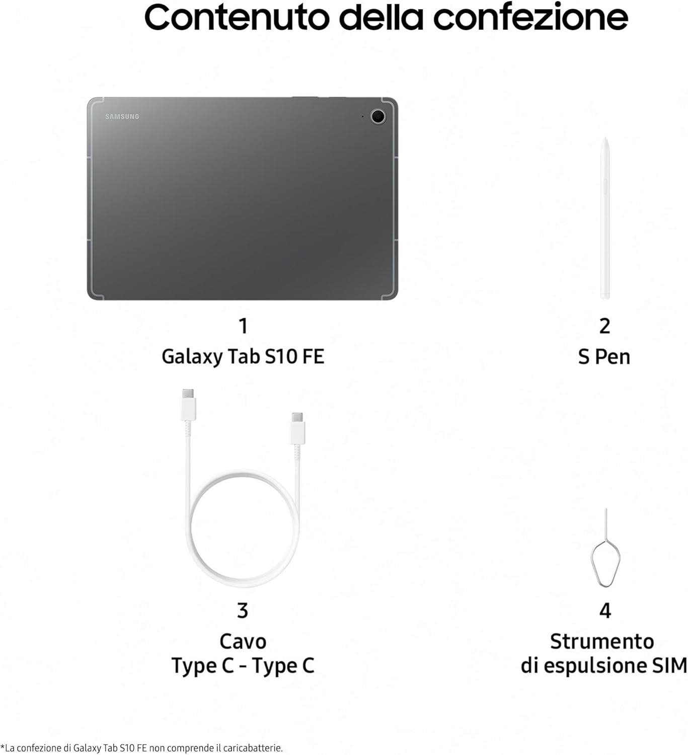 Thumbnail 6 de Samsung Galaxy Tab S10 FE (Wi‑Fi) 10,9" 8GB/128GB grigio con S Pen e garanzia 3 anni