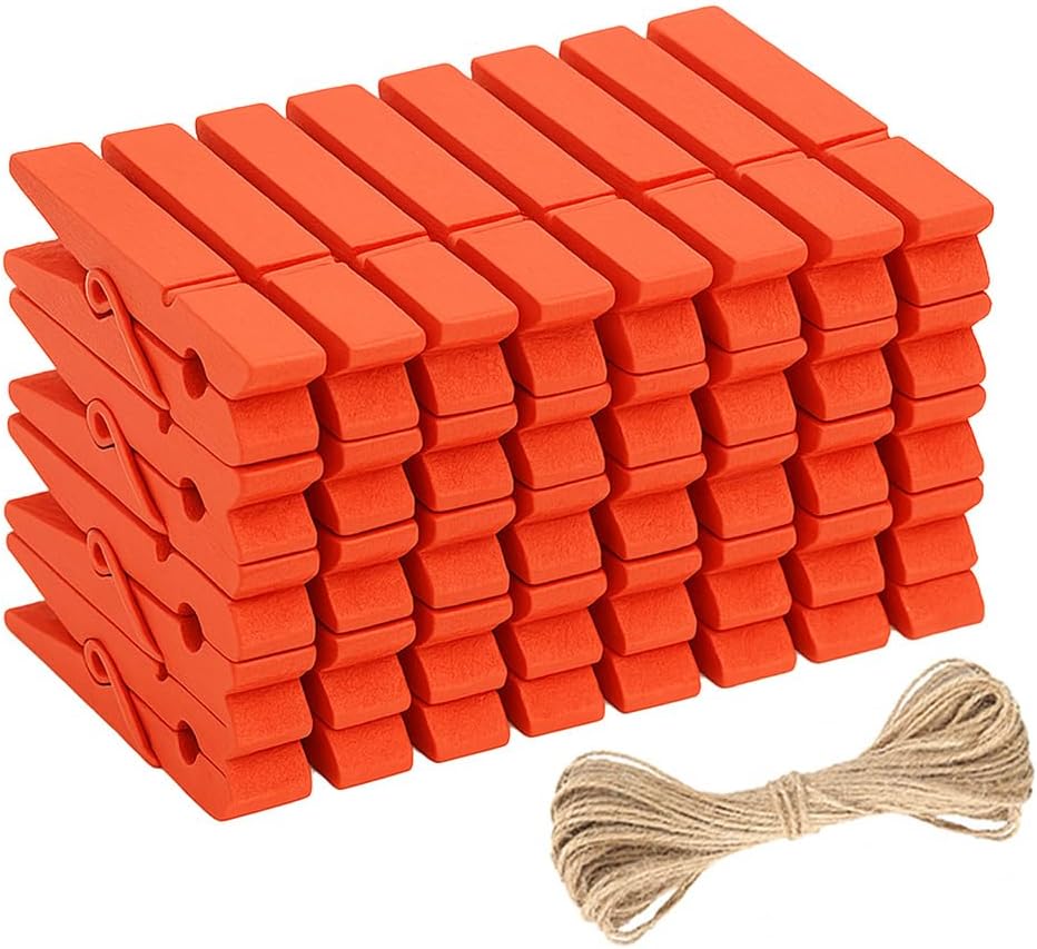 Thumbnail 6 de jijAcraft 100Pcs Wooden Pegs 7.2cm – Durable, Plastic-Free Clothes Pins for Laundry, Crafts and DIY