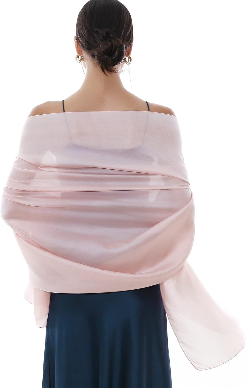 Thumbnail 4 de RIIQIICHY Silky Pashmina Shawls and Wraps for Women – Lightweight Silk-Feel Scarf