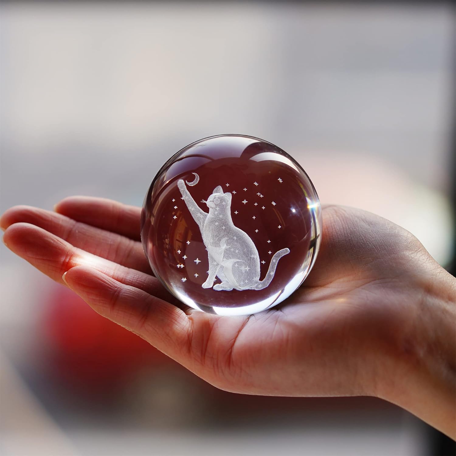 Detalle 2 de ZEERSHEE 60mm 3D crystal ball paperweight