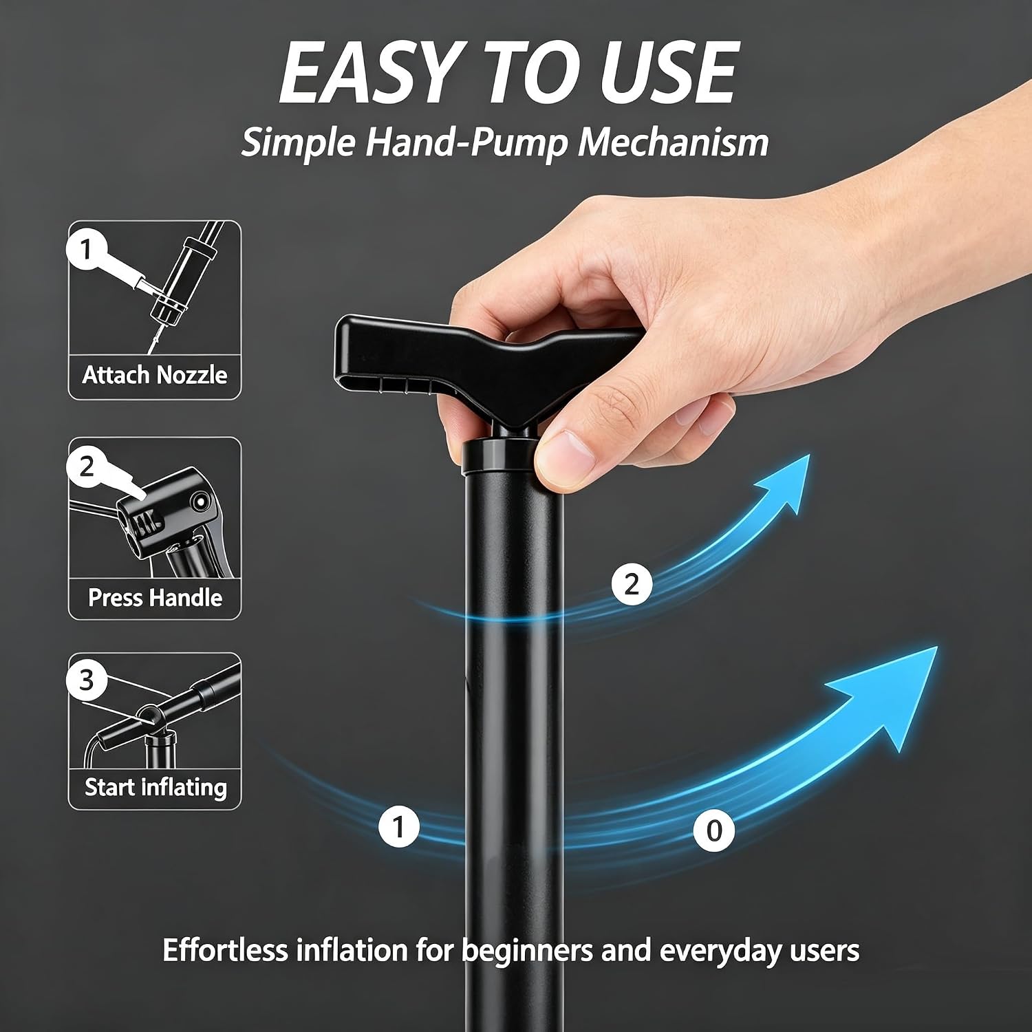 Detalle de Portable Bike Pump for Presta and Schrader Valves