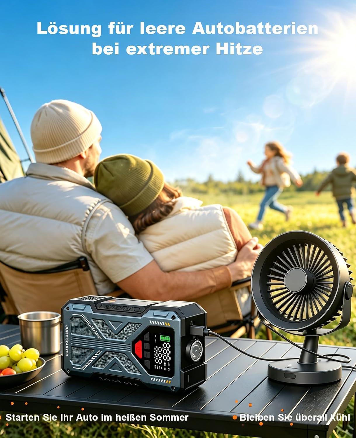 Thumbnail 4 de Upgrade Starthilfe Powerbank für PKW mit Kompressor (150 PSI) und 5000A Jumpstarter – 12V Starterhilfe & Reifenfüller