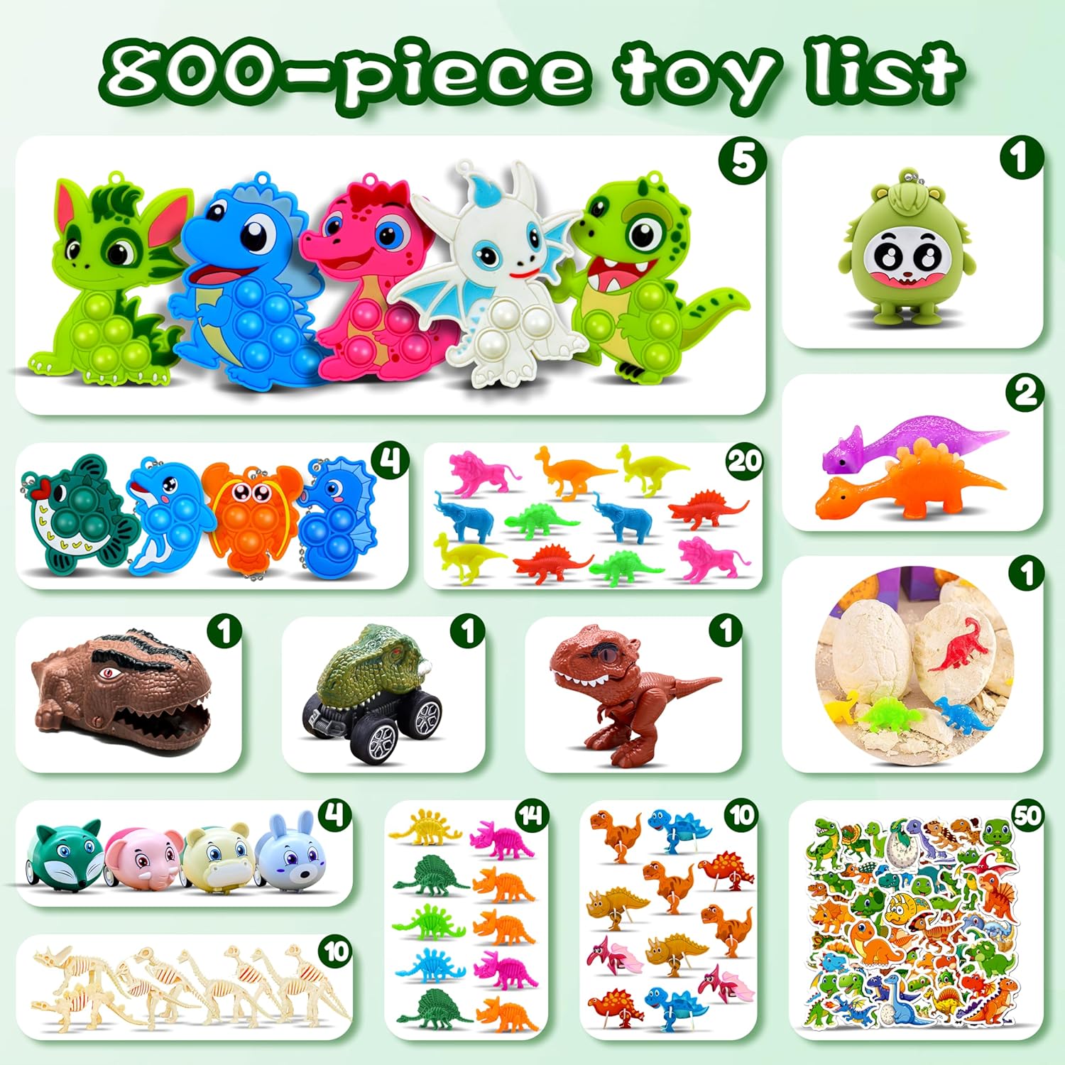 Detalle 2 de 1000Pcs Party Favors for Kids Fidget Toys Bulk Pack (Treasure Box Rewards & Classroom Prizes)