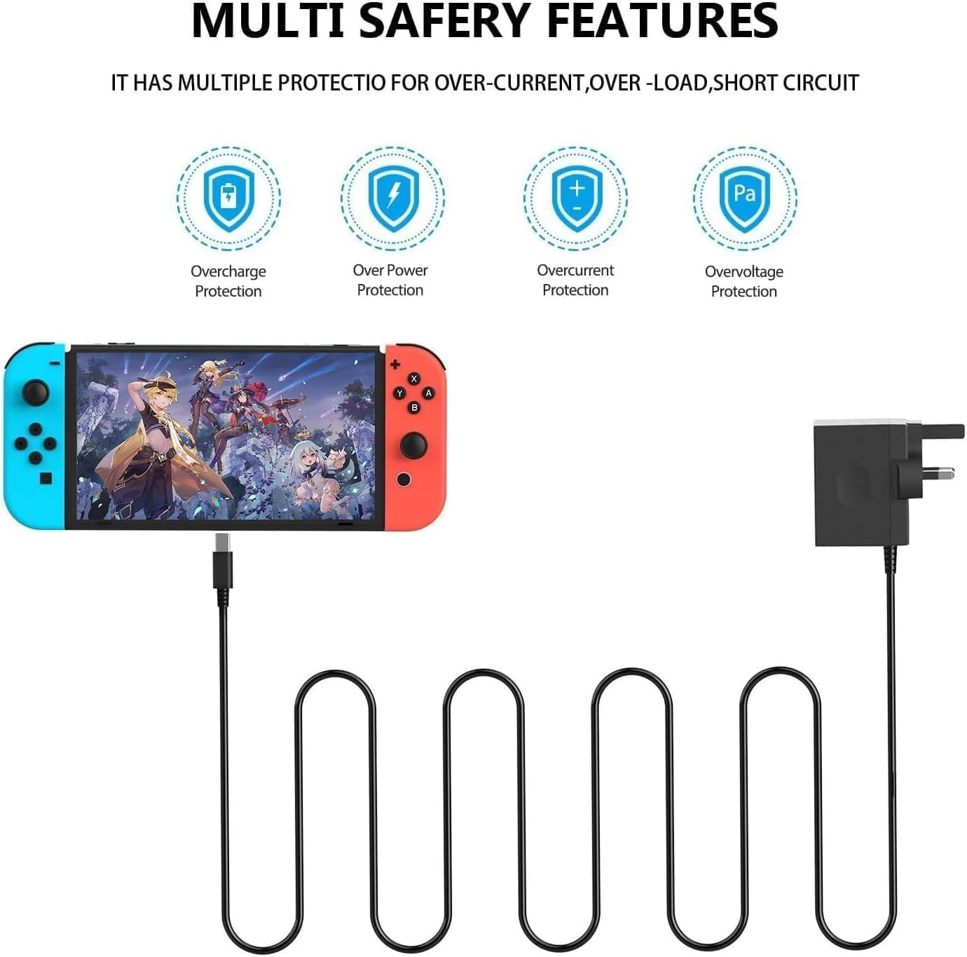 Thumbnail 4 de Switch 15V 3A Fast Charger 5FT Type‑C