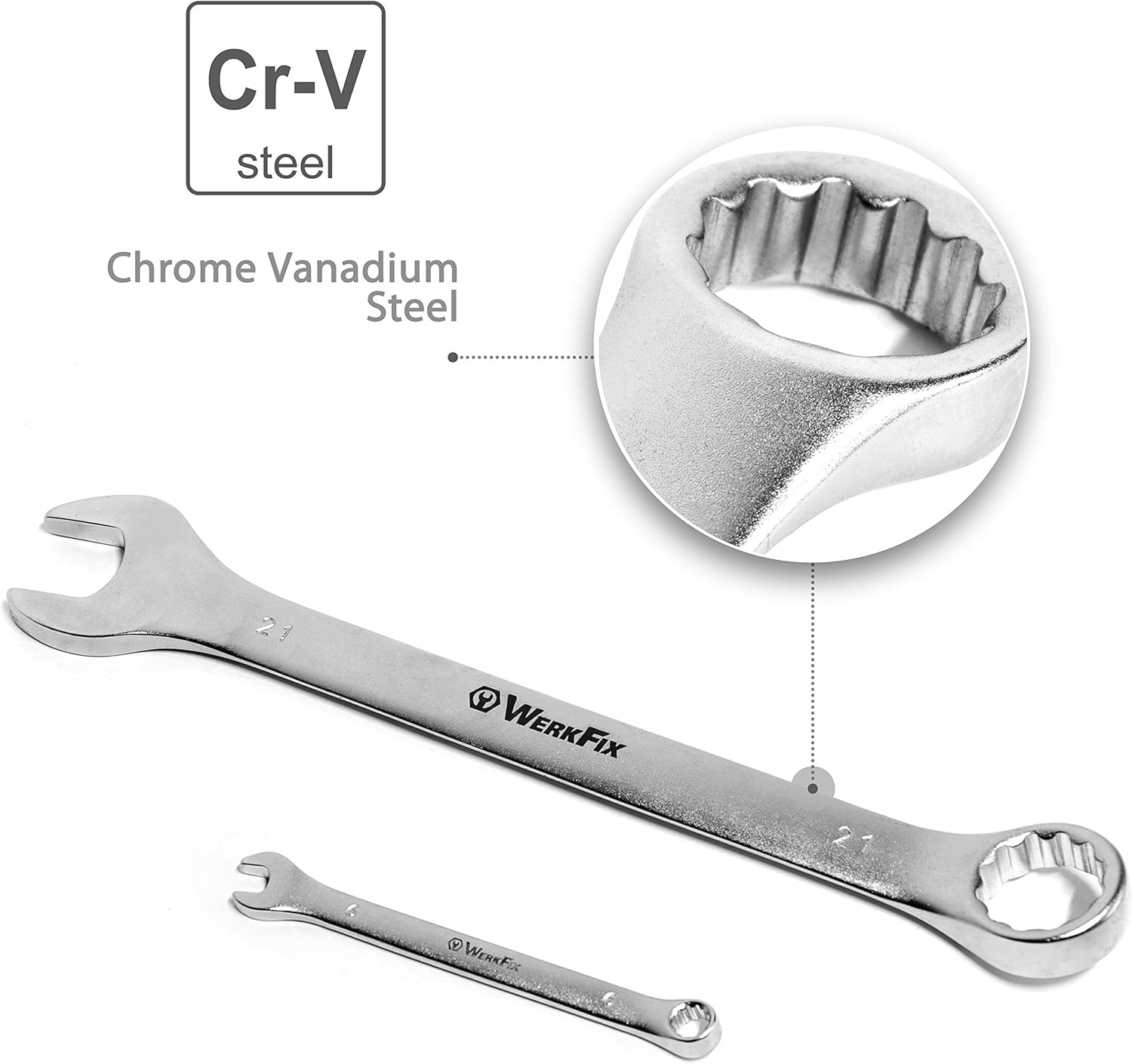 Thumbnail 2 de S&R WERKFIX set 15 chiavi inglesi combinate 6-21 mm (a forchetta fissa e ad anello)