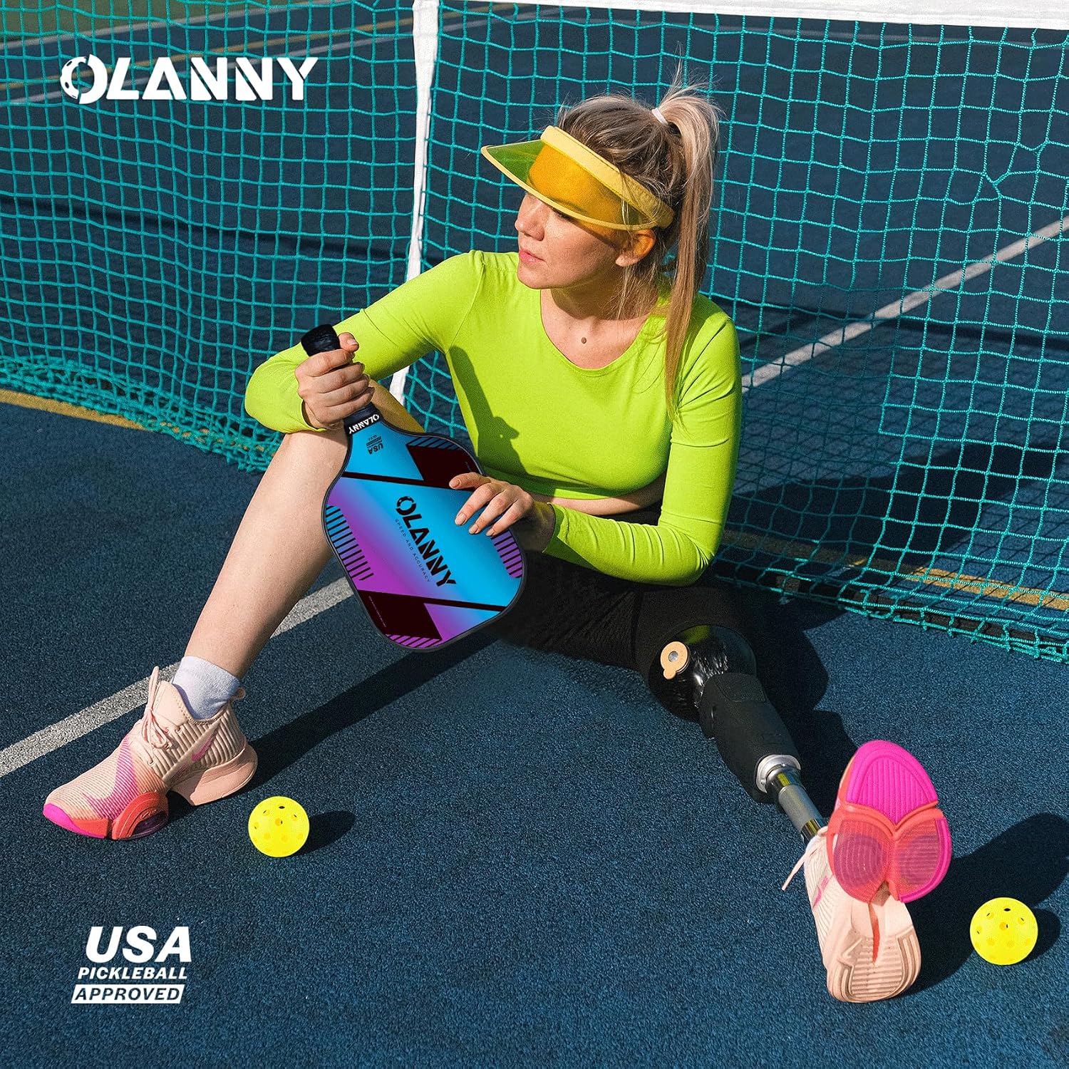 Thumbnail 5 de OLANNY Graphite Pickleball Paddles Set — 2-Pack