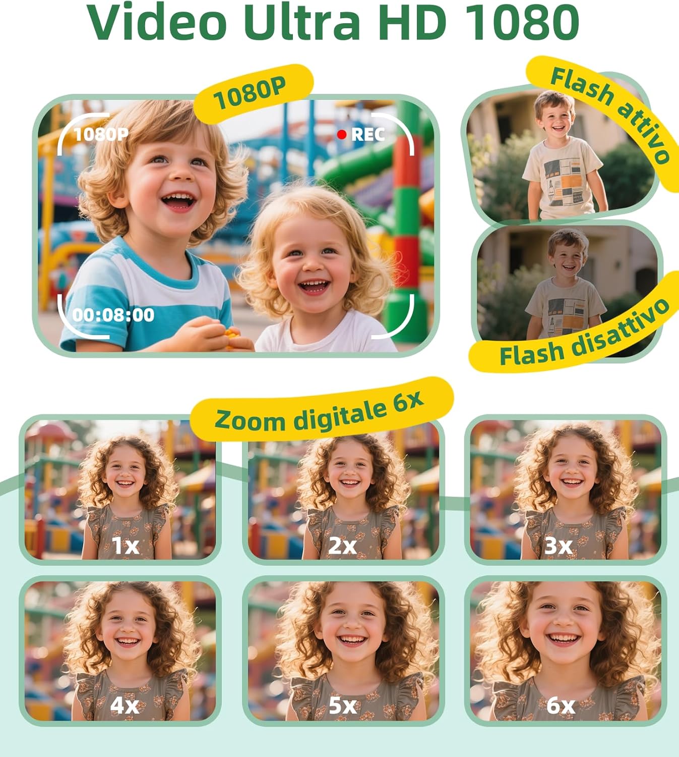 Thumbnail 6 de ORGSTA Macchina Fotografica Bambini istantanea con stampa da cellulare, video e MP3 (3–12 anni)