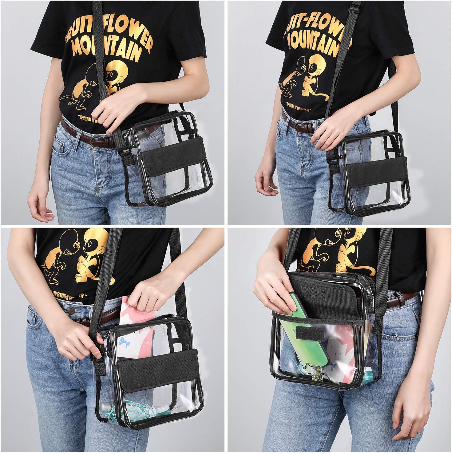 Thumbnail 6 de Transparent crossbody bag for stadium use