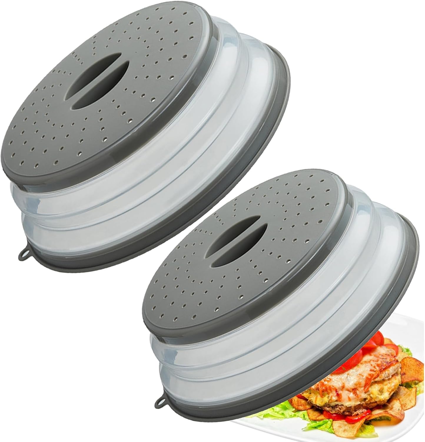 Thumbnail 6 de Microwave Splatter Cover with Ventilation – BPA-Free Foldable Plate Cover