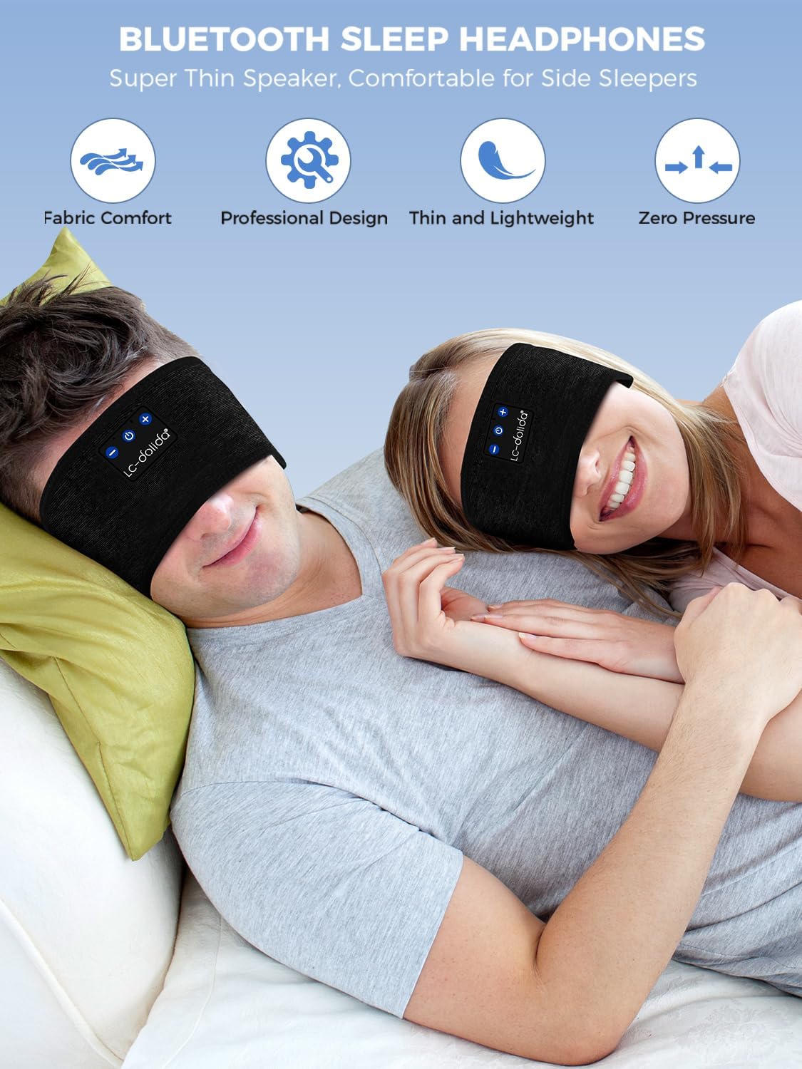 Thumbnail 2 de LC-dolida Schlafkopfhörer Bluetooth 5.4 14 h