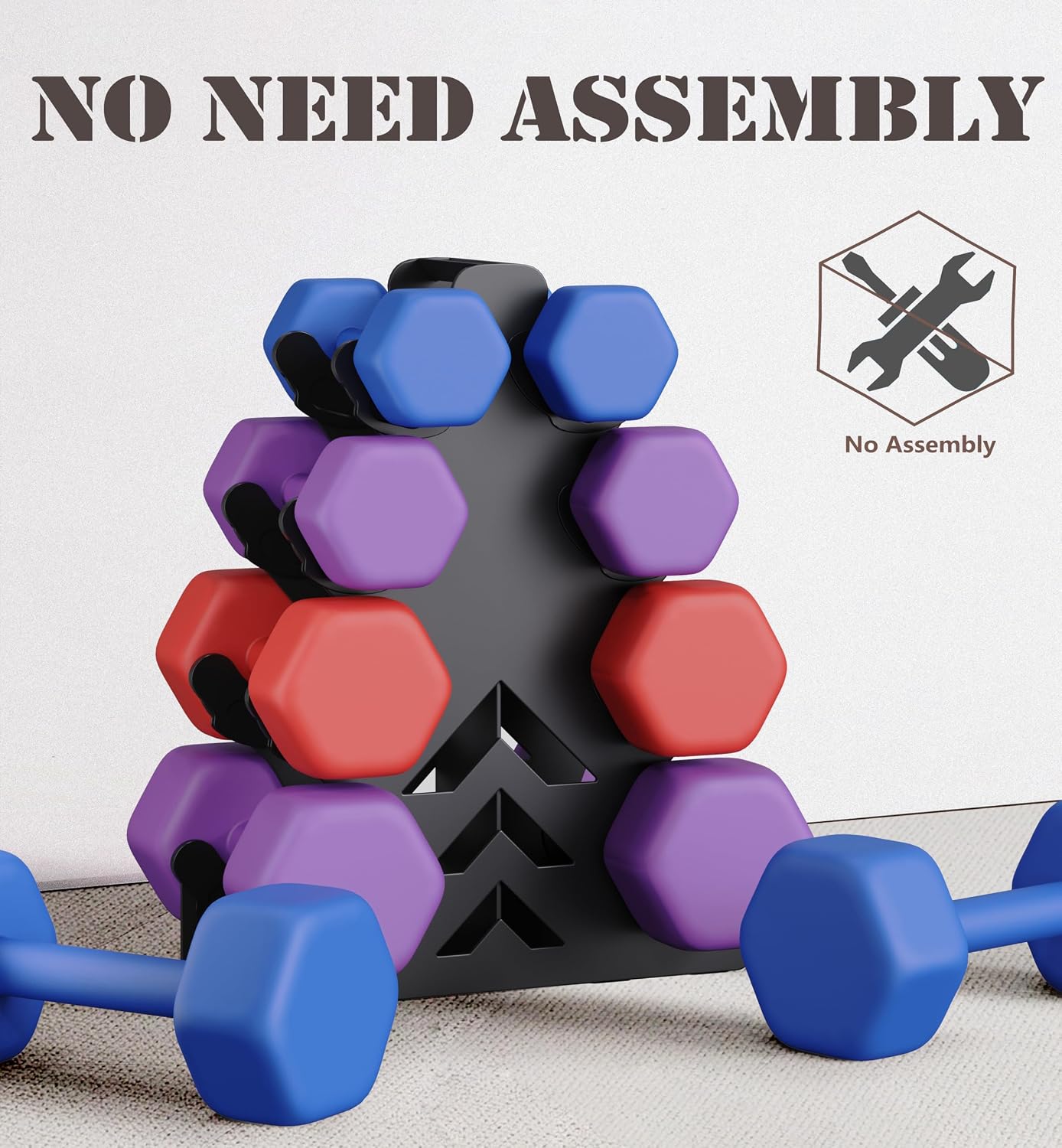 Detalle 2 de Lovind Dumbbell Rack Stand โ Small weight rack ๐
