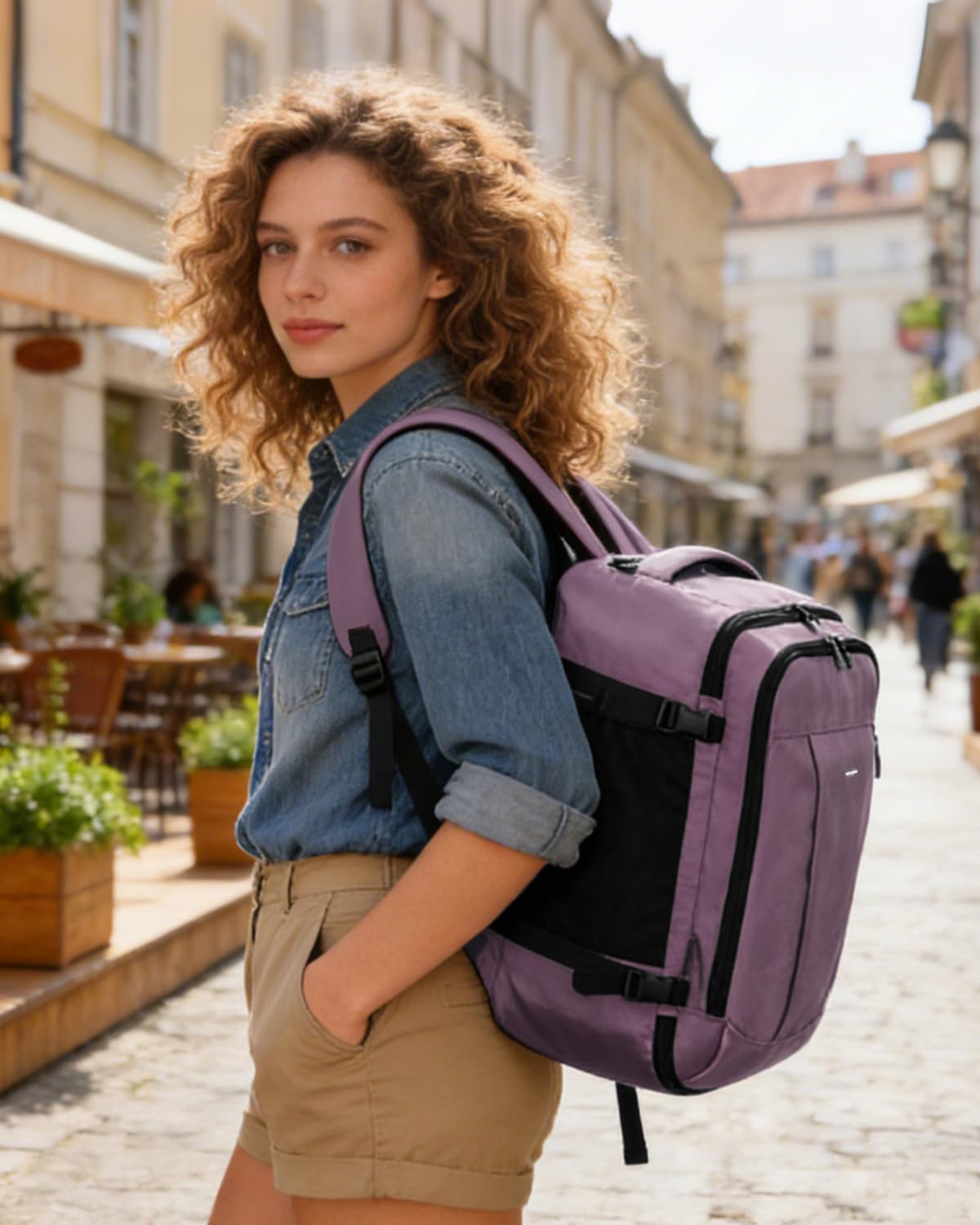 Thumbnail 2 de ECOHUB Ryanair Cabin Bag 40x20x25 Underseat Travel Backpack 20L with USB Port