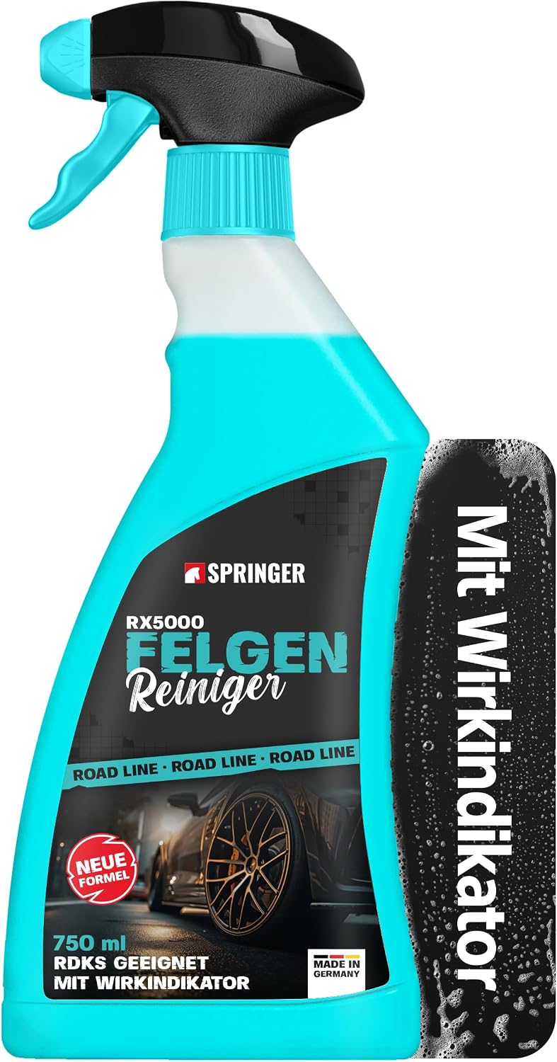 Detalle de SPRINGER RX5000 Felgenreiniger 750 ml – säurefrei, gelartig & materialschonend mit Wirkindikator
